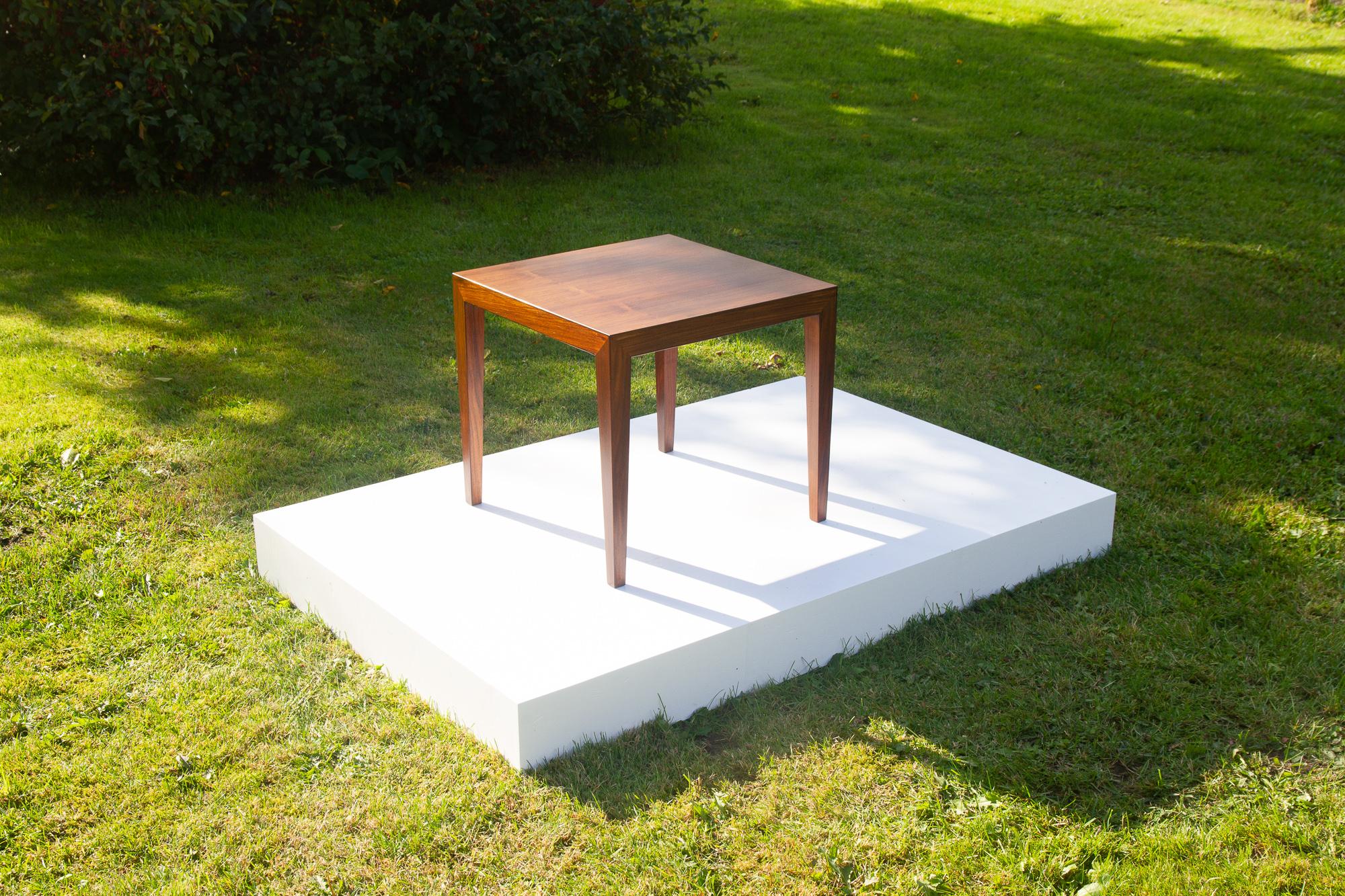 Vintage Danish Rosewood Coffee Table by Severin Hansen, 1960s For Sale 11