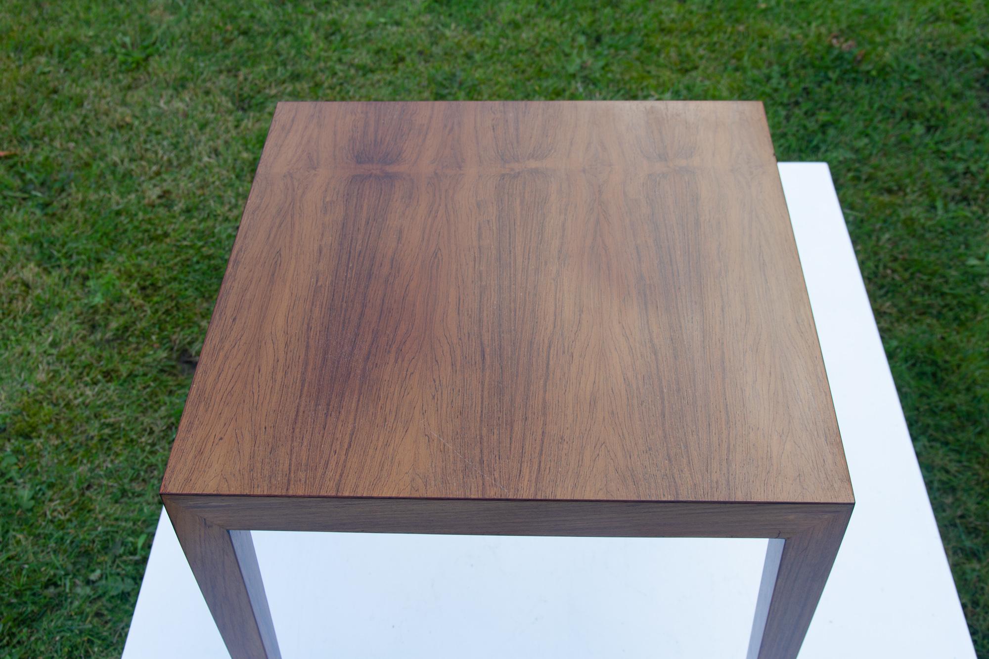 Mid-20th Century Vintage Danish Rosewood Coffee Table by Severin Hansen, 1960s For Sale