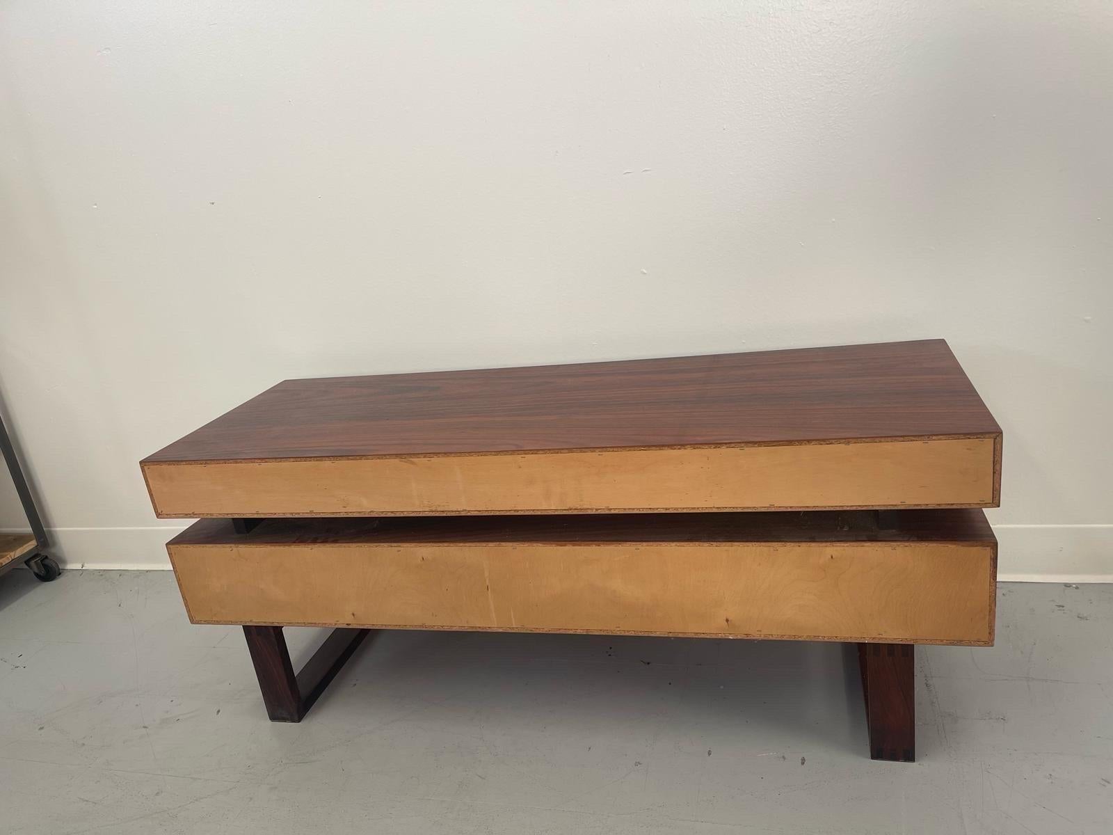 Vintage Danish Rosewood Console Coffee Table. Uk Import. For Sale 4