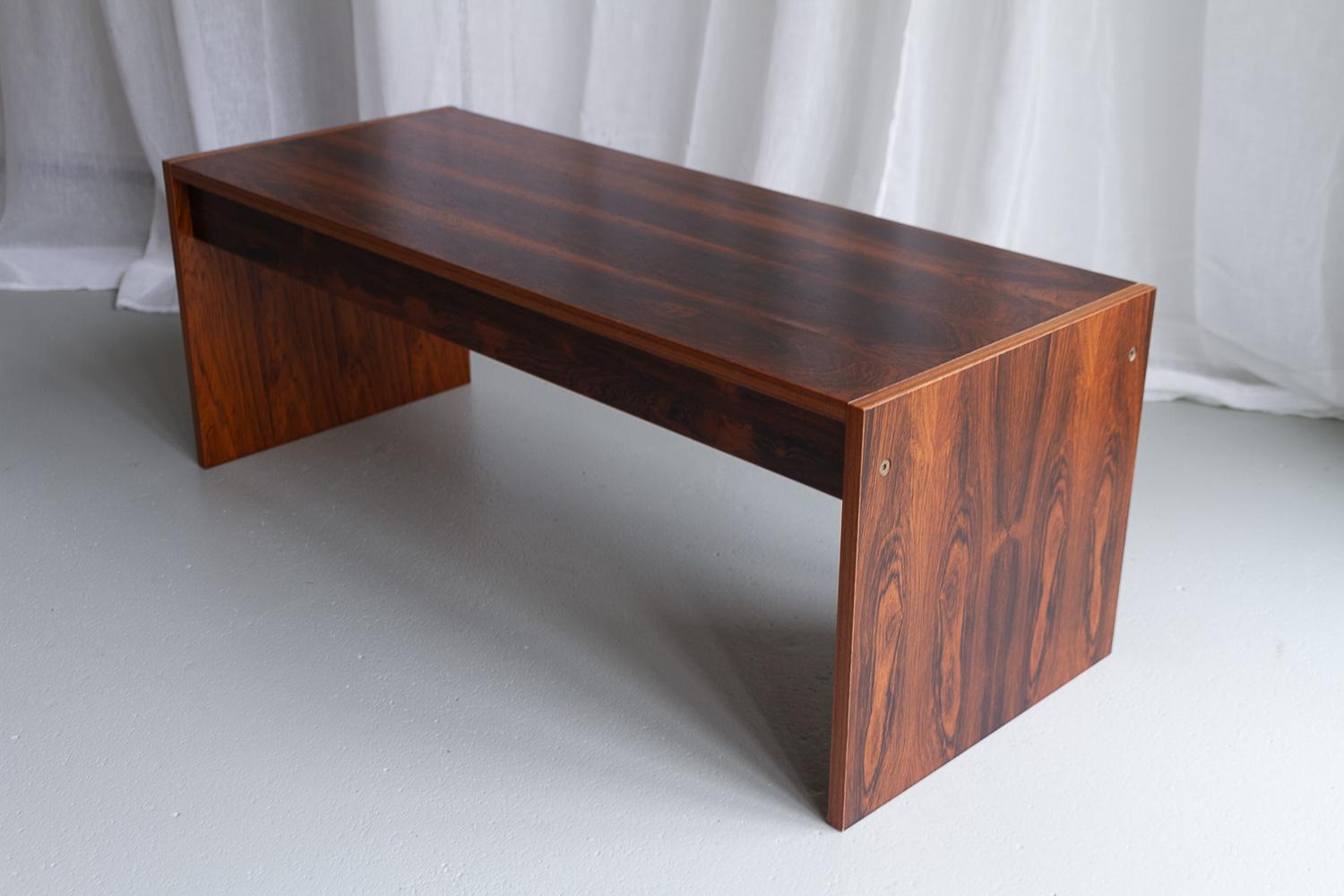 Vintage Danish Rosewood Console Table, 1960s. For Sale 6