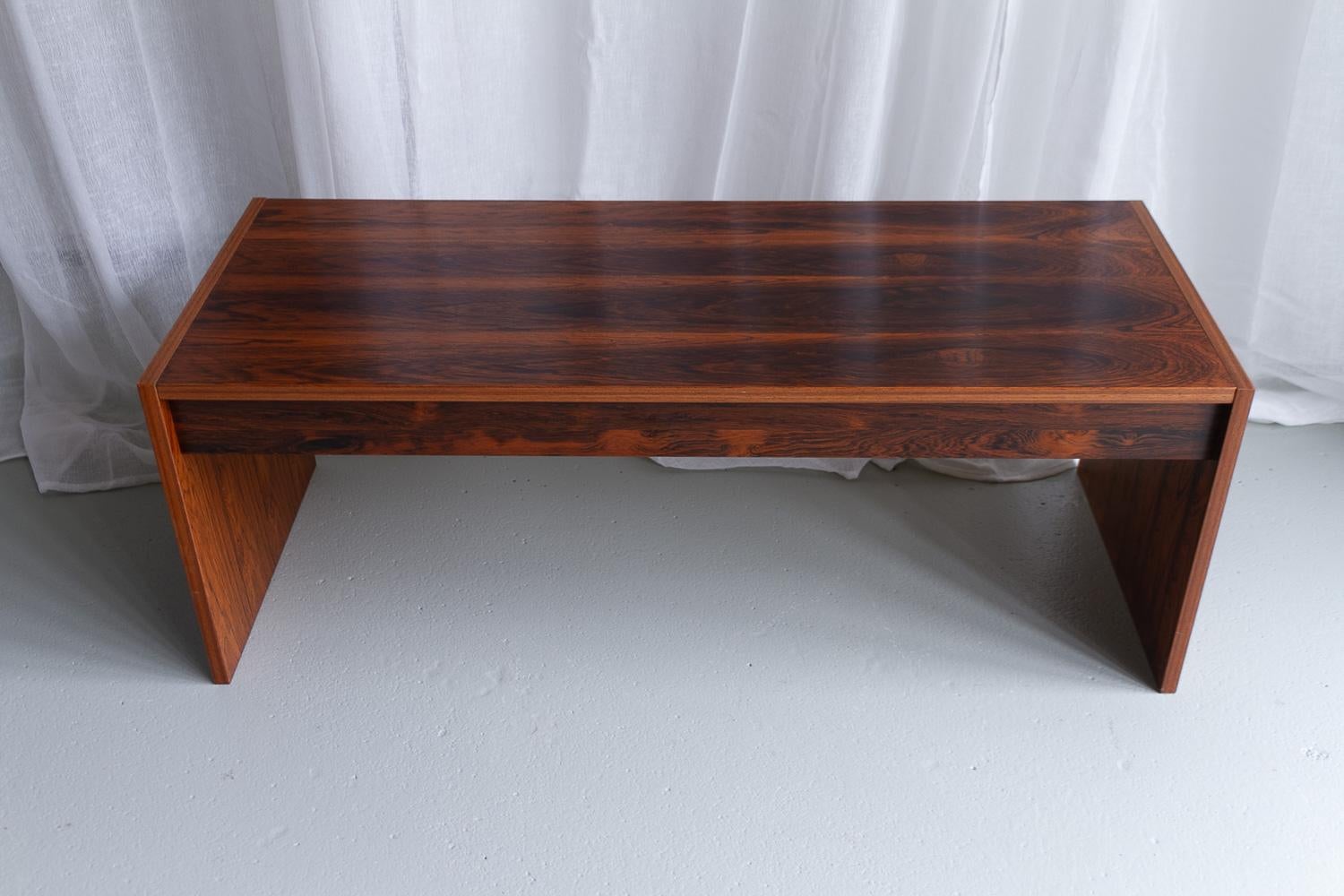 Vintage Danish Rosewood Console Table, 1960s. For Sale 9