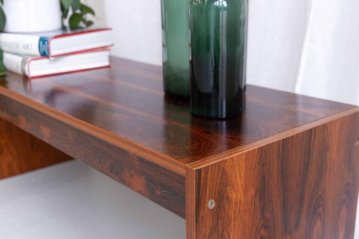 Vintage Danish Rosewood Console Table, 1960s. For Sale 12