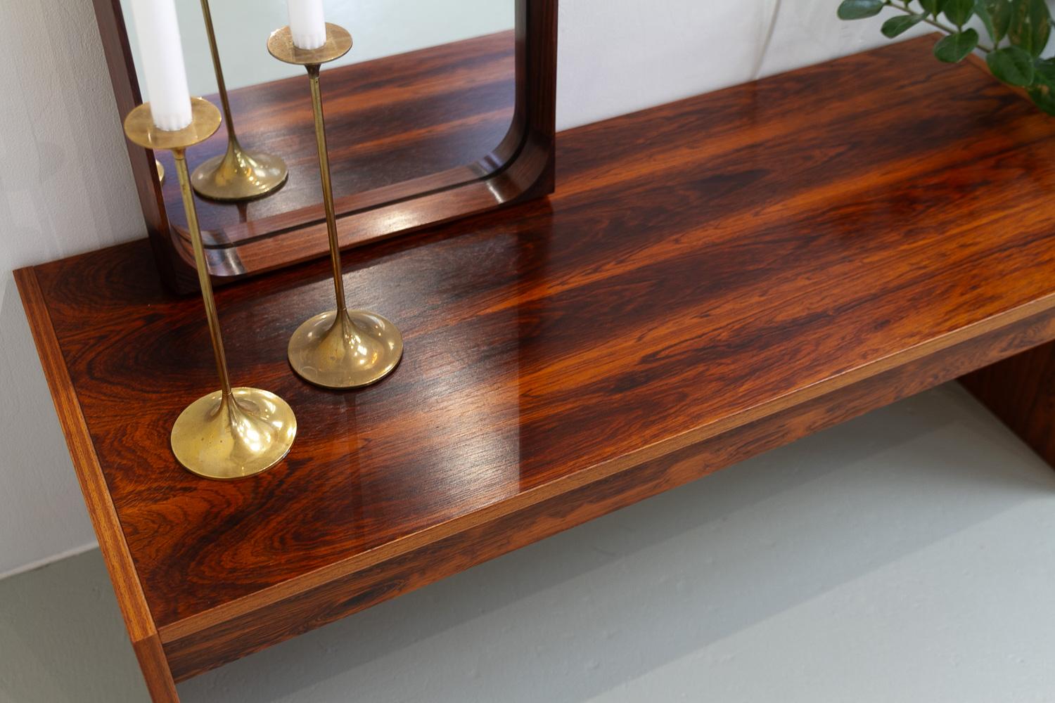 Vintage Danish Rosewood Console Table, 1960s. In Good Condition For Sale In Asaa, DK
