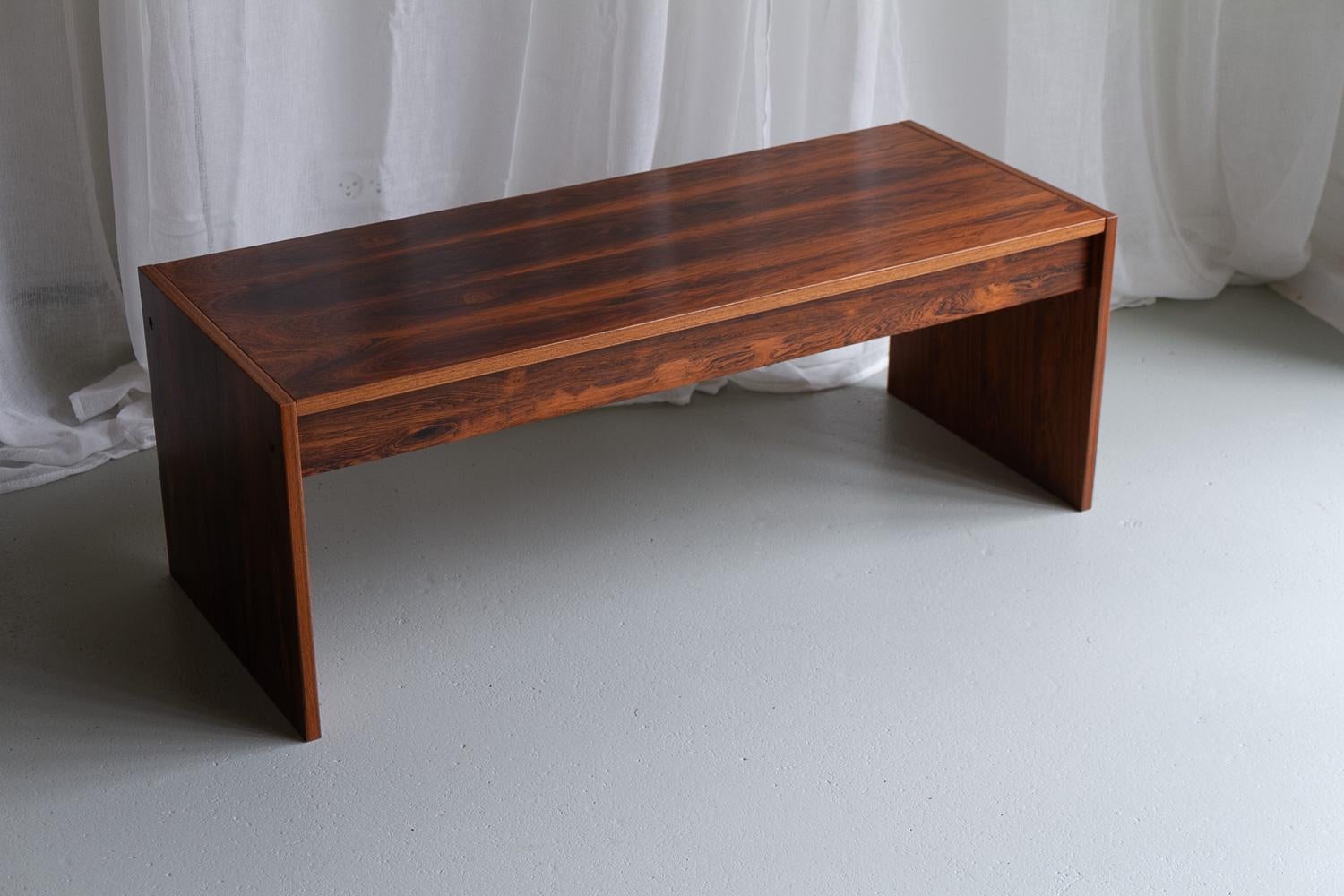 Vintage Danish Rosewood Console Table, 1960s. For Sale 1