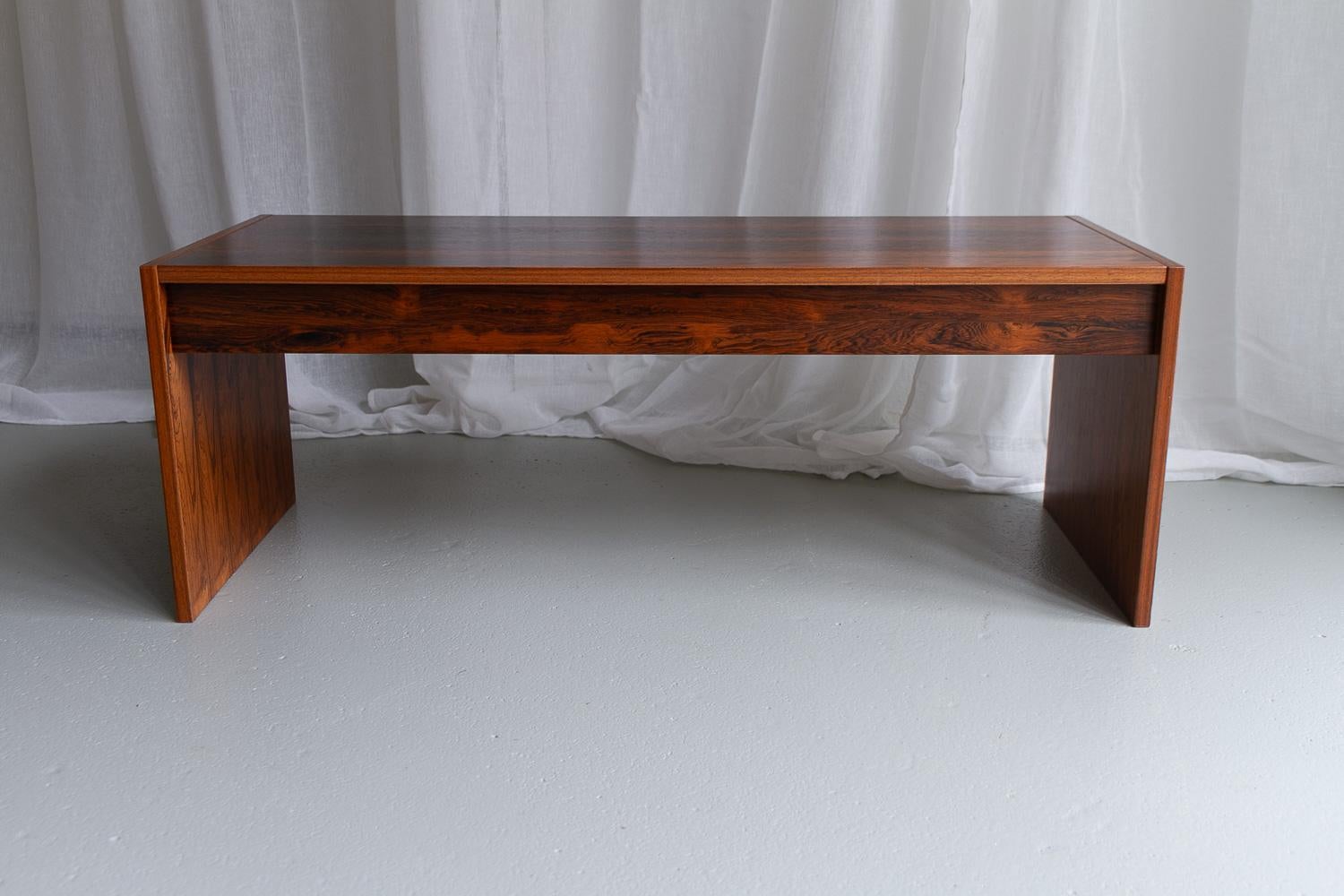 Vintage Danish Rosewood Console Table, 1960s. For Sale 2