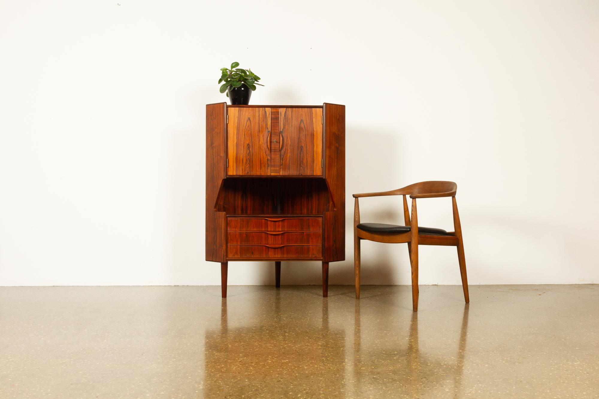 Vintage Danish Rosewood Corner Cabinet, 1960s 14