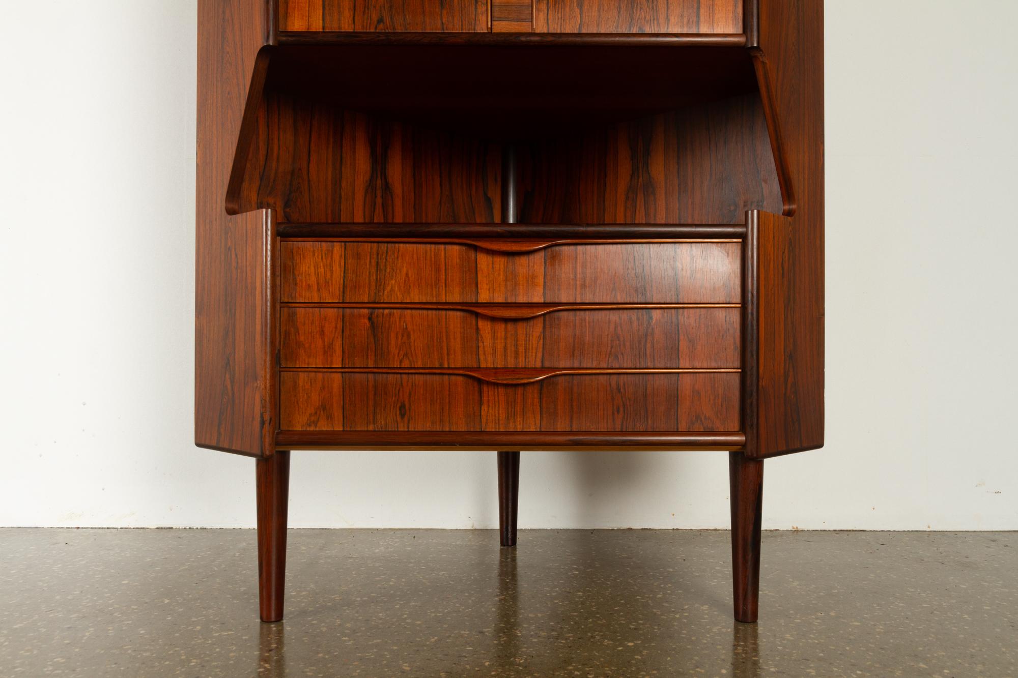 Vintage Danish Rosewood Corner Cabinet, 1960s 1