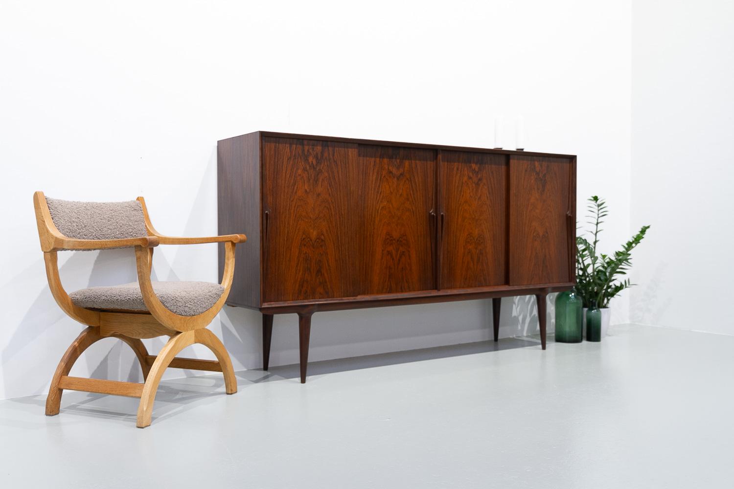 Vintage Danish Rosewood Credenza by Gunni Omann for Omann Jun, 1960s For Sale 13