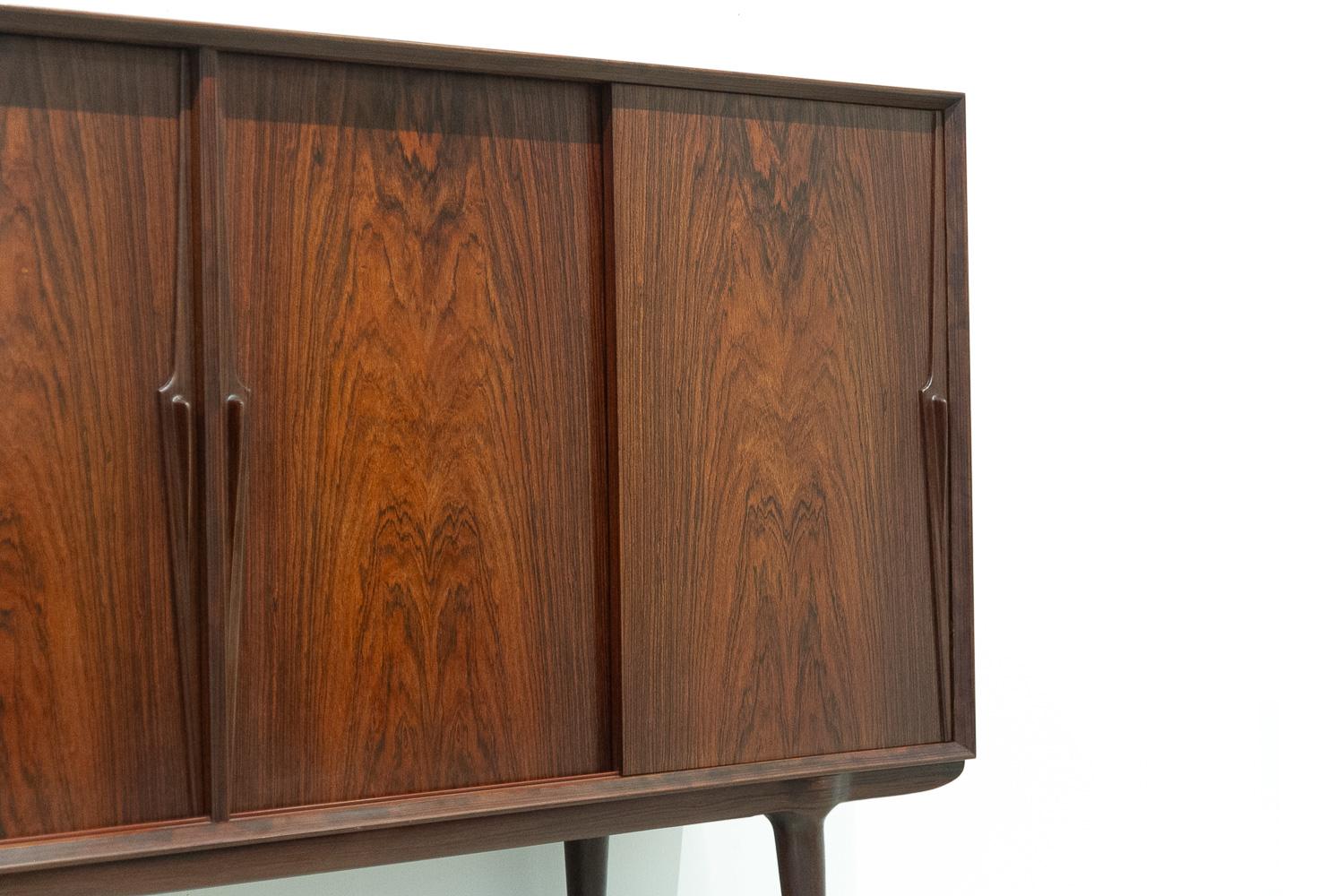 Mid-20th Century Vintage Danish Rosewood Credenza by Gunni Omann for Omann Jun, 1960s For Sale