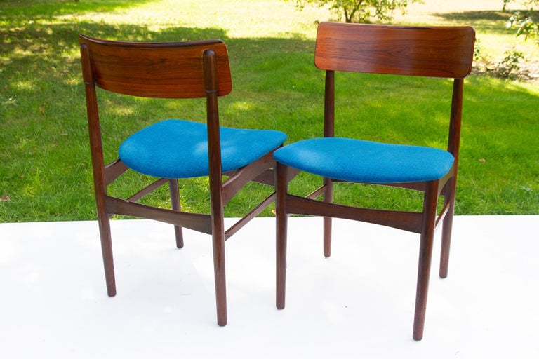 Vintage Danish Rosewood Dining Chairs, 1960s, Set of 8 For Sale 10