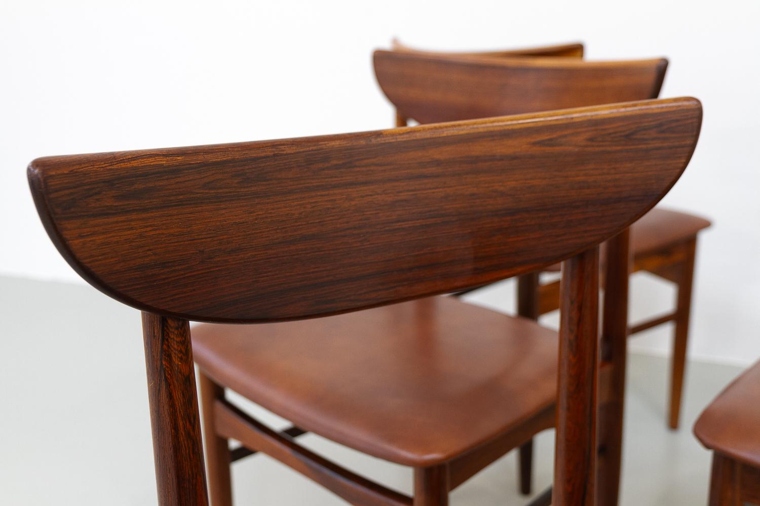 Vintage Danish Rosewood Dining Chairs by E.W. Bach for Skovby, 1960s. Set of 6. For Sale 15