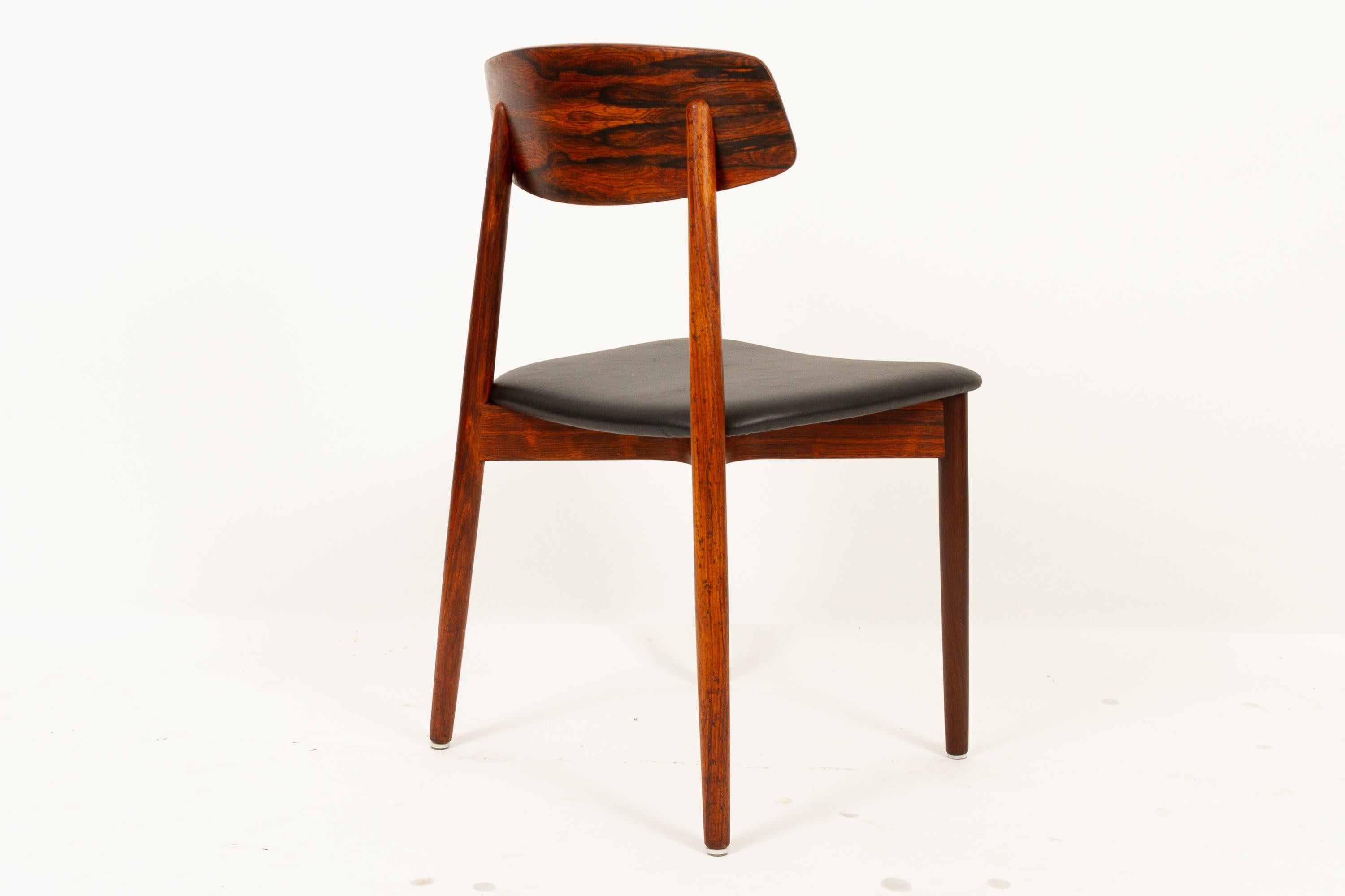 Vintage Danish Rosewood Dining Chairs by Harry Østergaard, 1960s 2