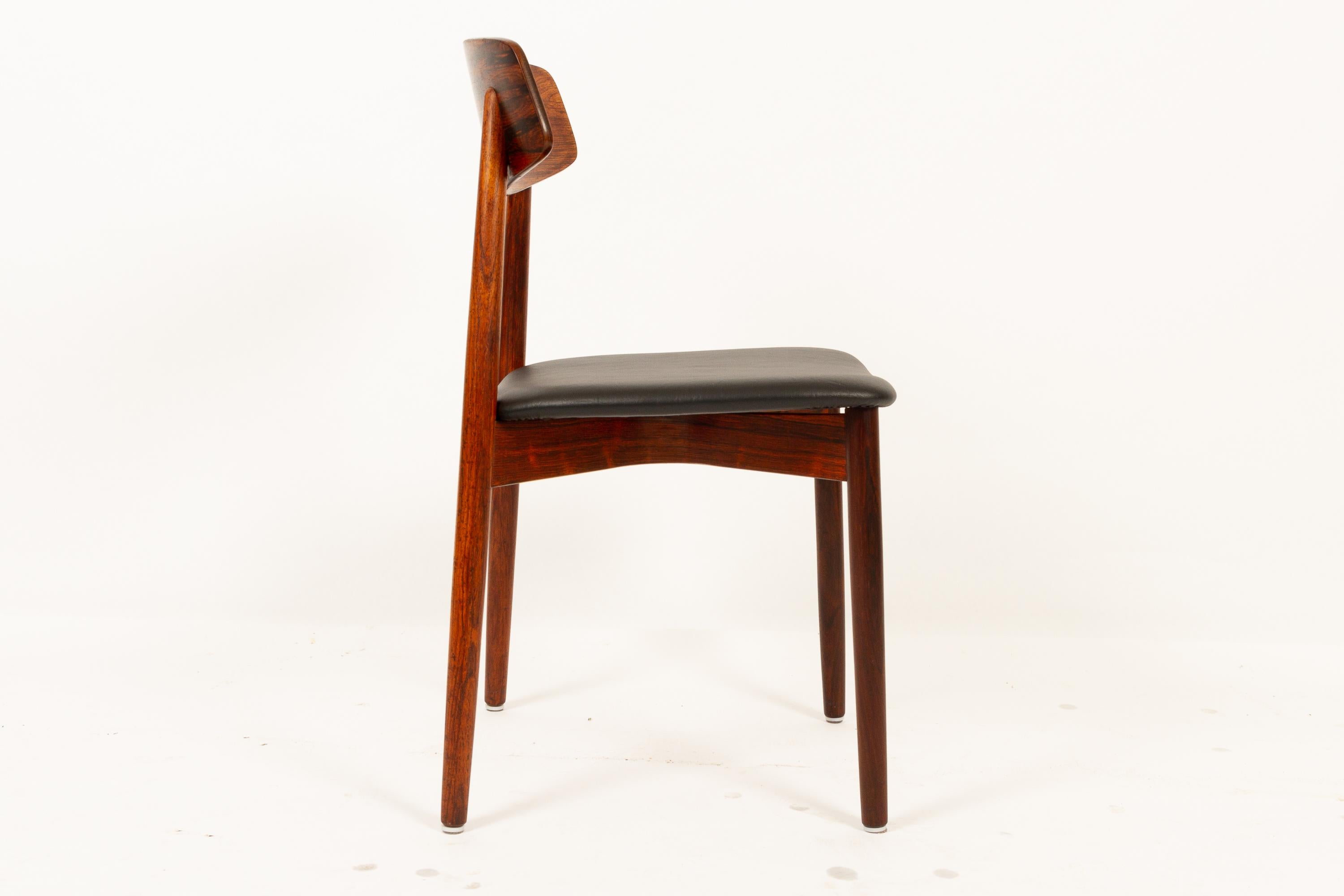 Vintage Danish Rosewood Dining Chairs by Harry Østergaard, 1960s 3