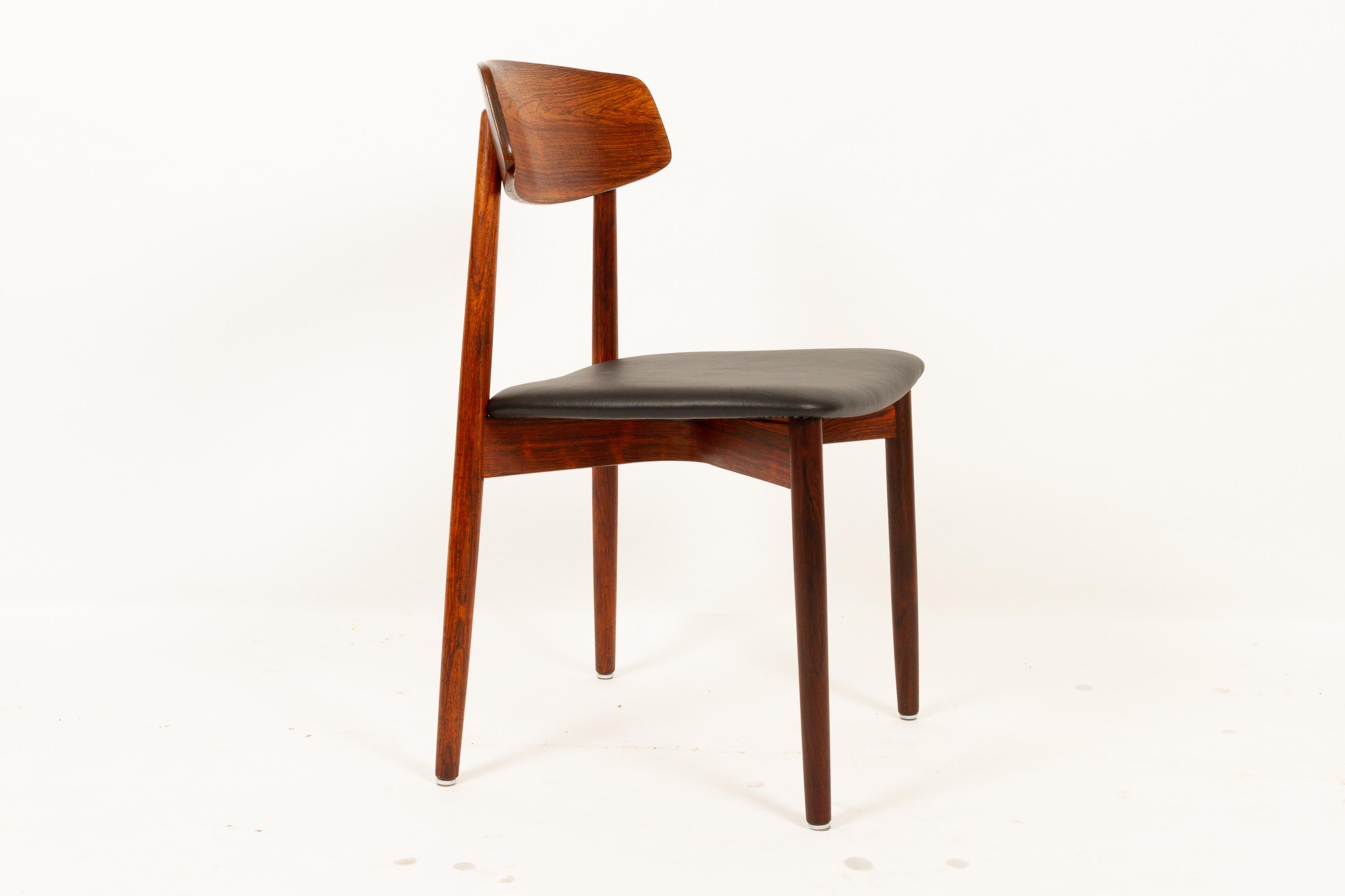 Vintage Danish Rosewood Dining Chairs by Harry Østergaard, 1960s 4