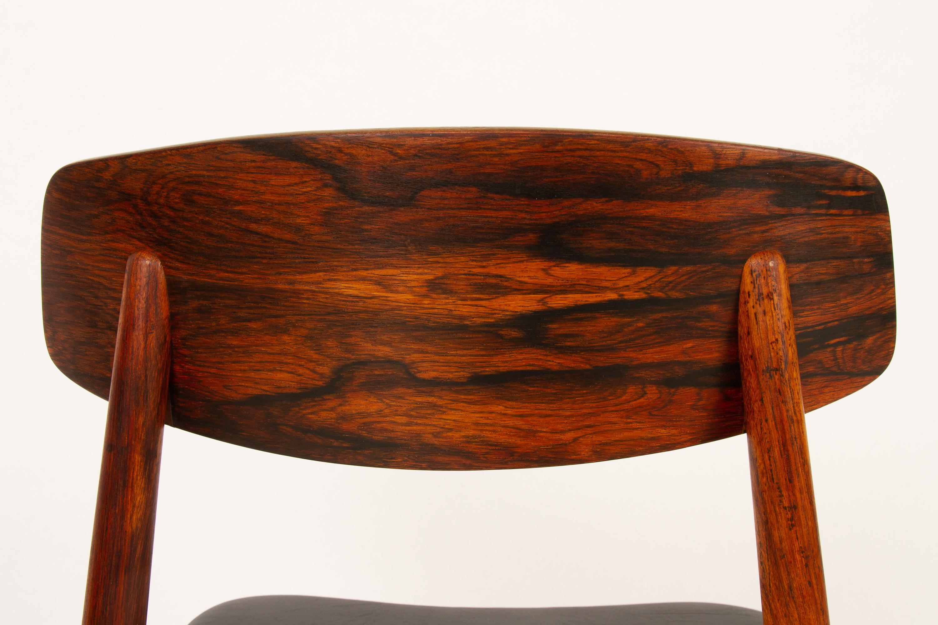 Vintage Danish Rosewood Dining Chairs by Harry Østergaard, 1960s 6