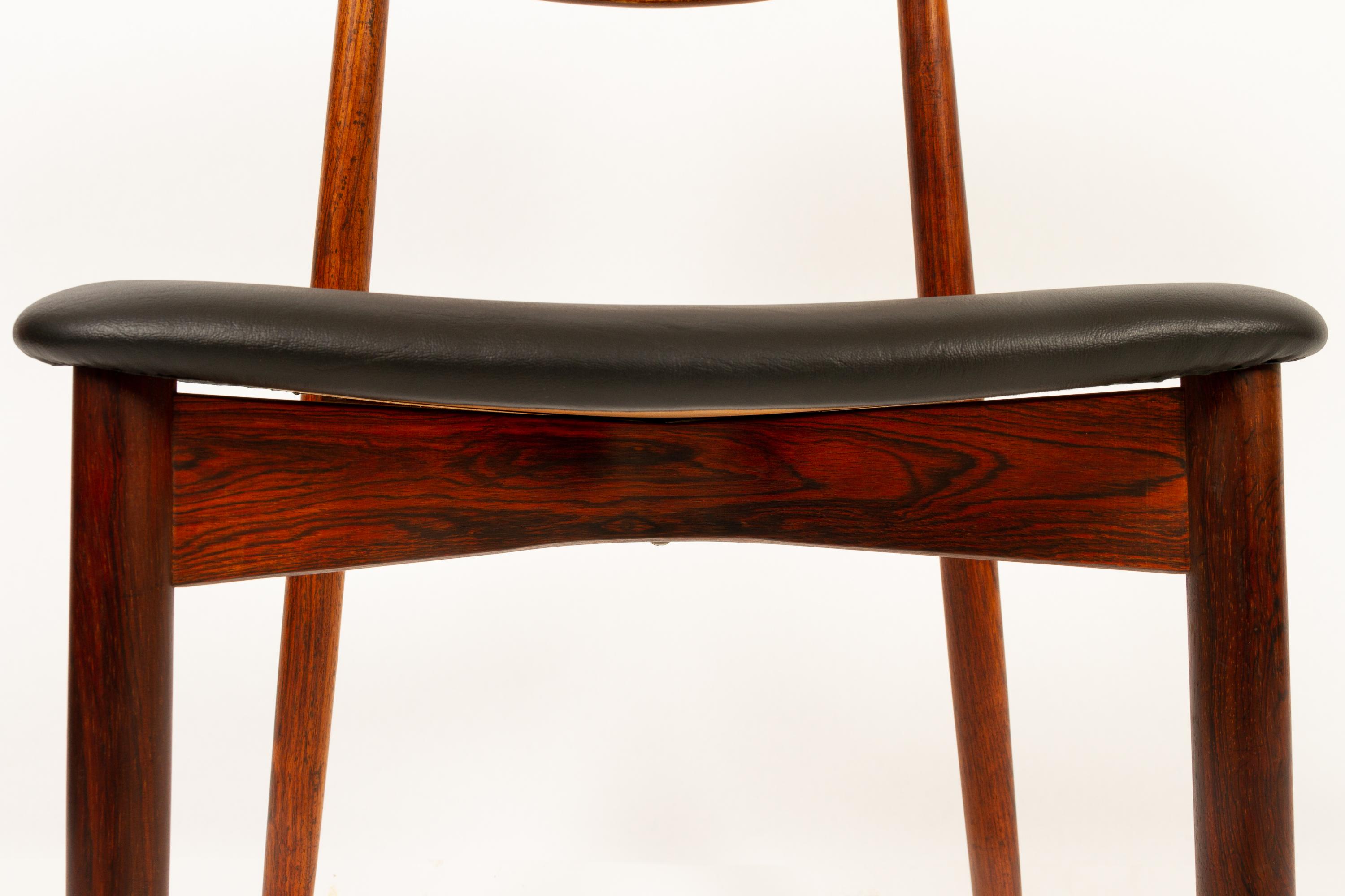 Vintage Danish Rosewood Dining Chairs by Harry Østergaard, 1960s 7