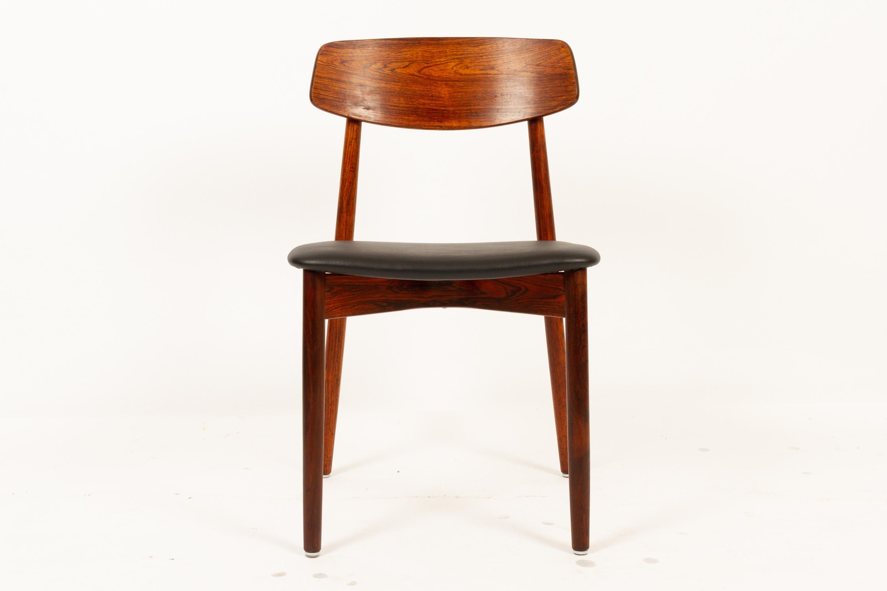 danish rosewood vintage dining chairs