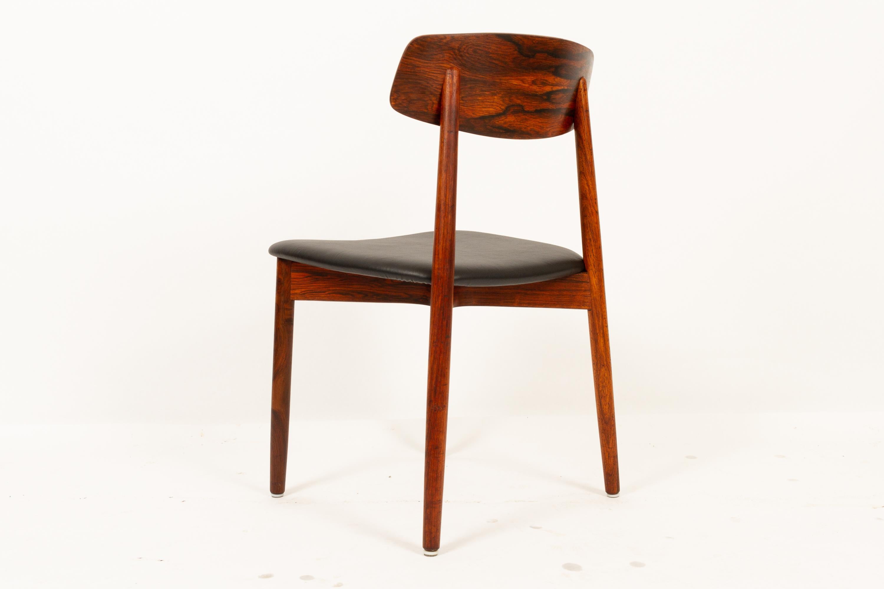 Mid-20th Century Vintage Danish Rosewood Dining Chairs by Harry Østergaard, 1960s
