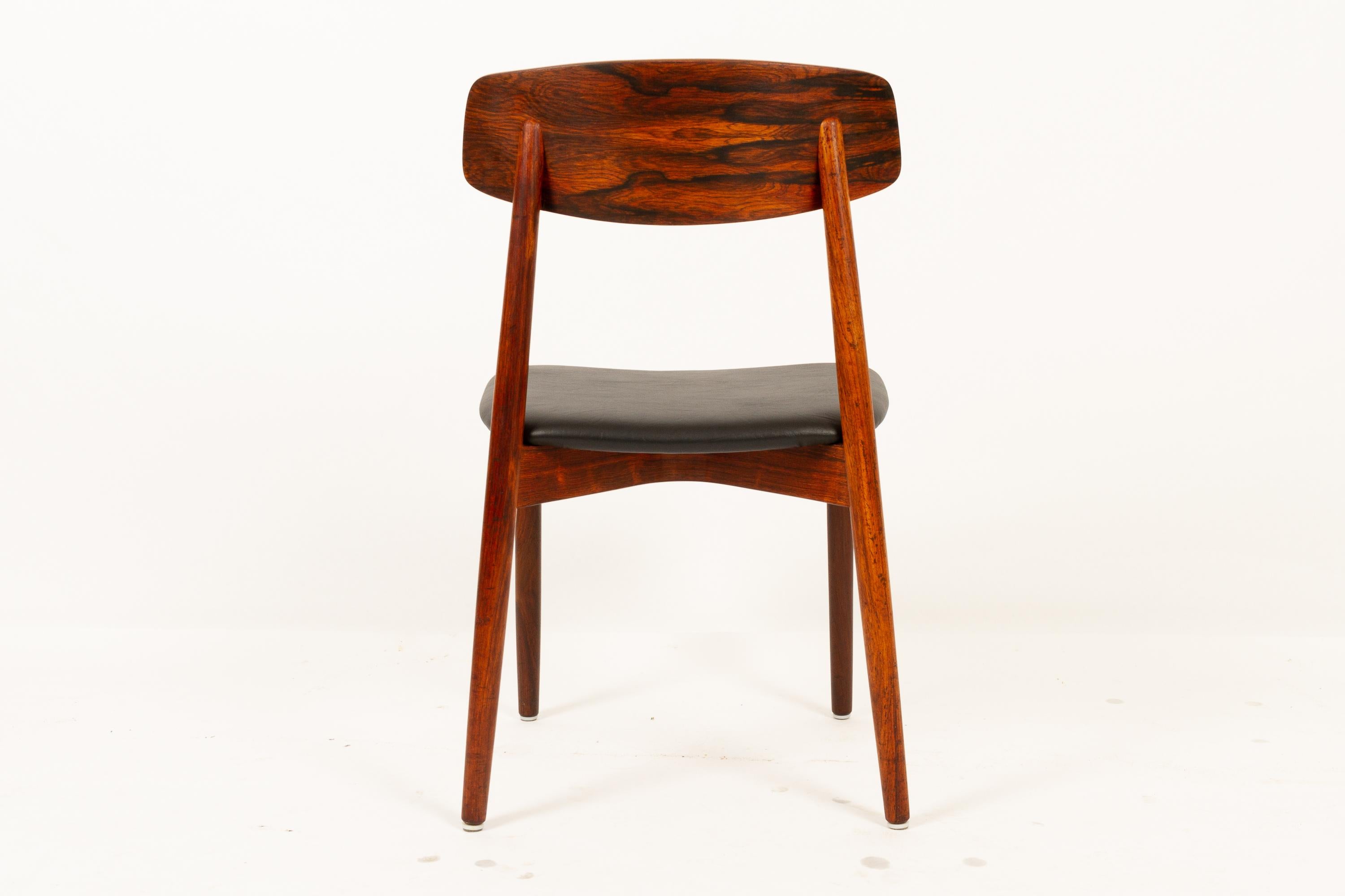 Vintage Danish Rosewood Dining Chairs by Harry Østergaard, 1960s 1