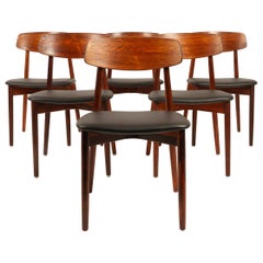 Vintage Danish Rosewood Dining Chairs by Harry Østergaard, 1960s