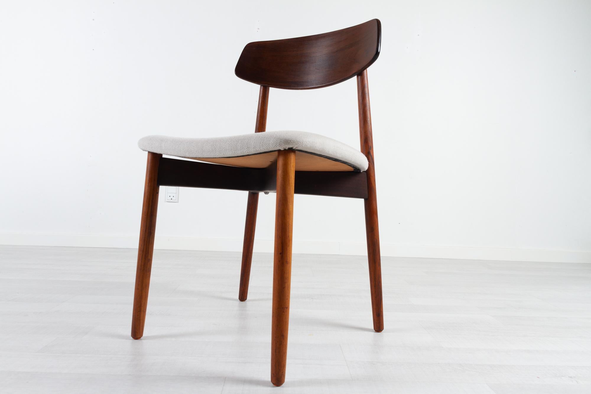 Vintage Danish Rosewood Dining Chairs by Harry Østergaard 1960s Set of 6 7