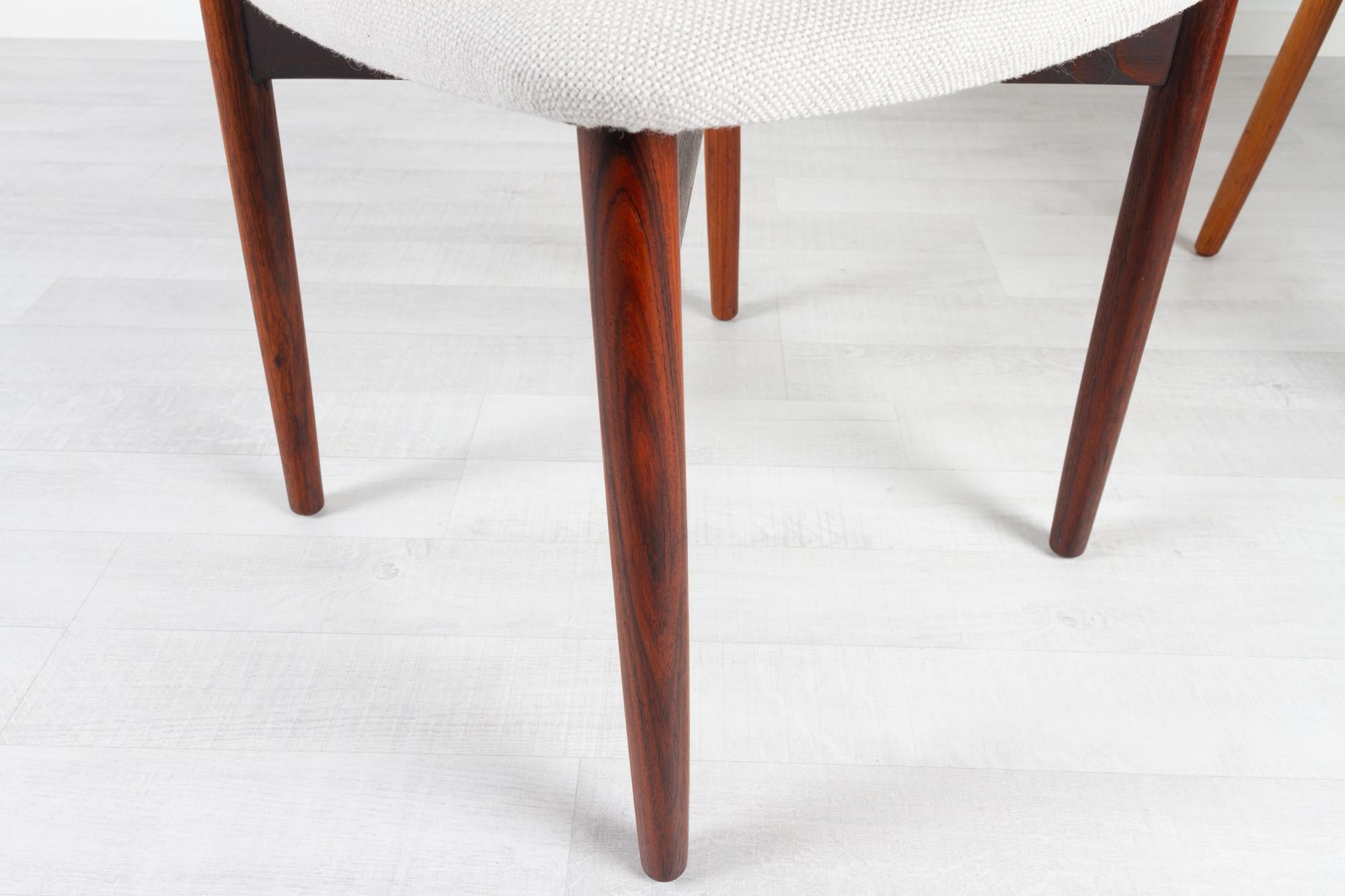 Vintage Danish Rosewood Dining Chairs by Harry Østergaard 1960s Set of 6 11