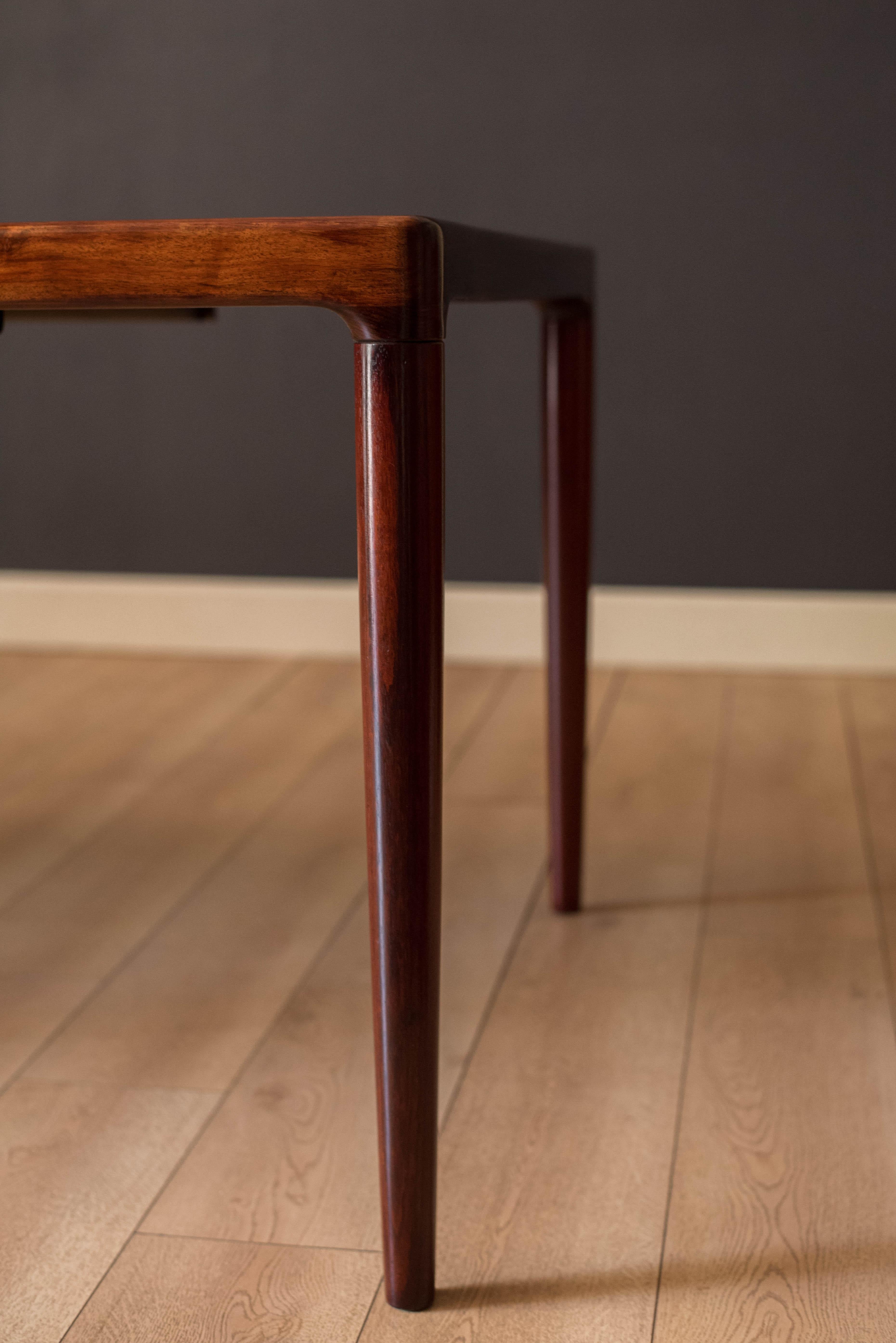 Vintage Danish Rosewood Extension Dining Table For Sale 5