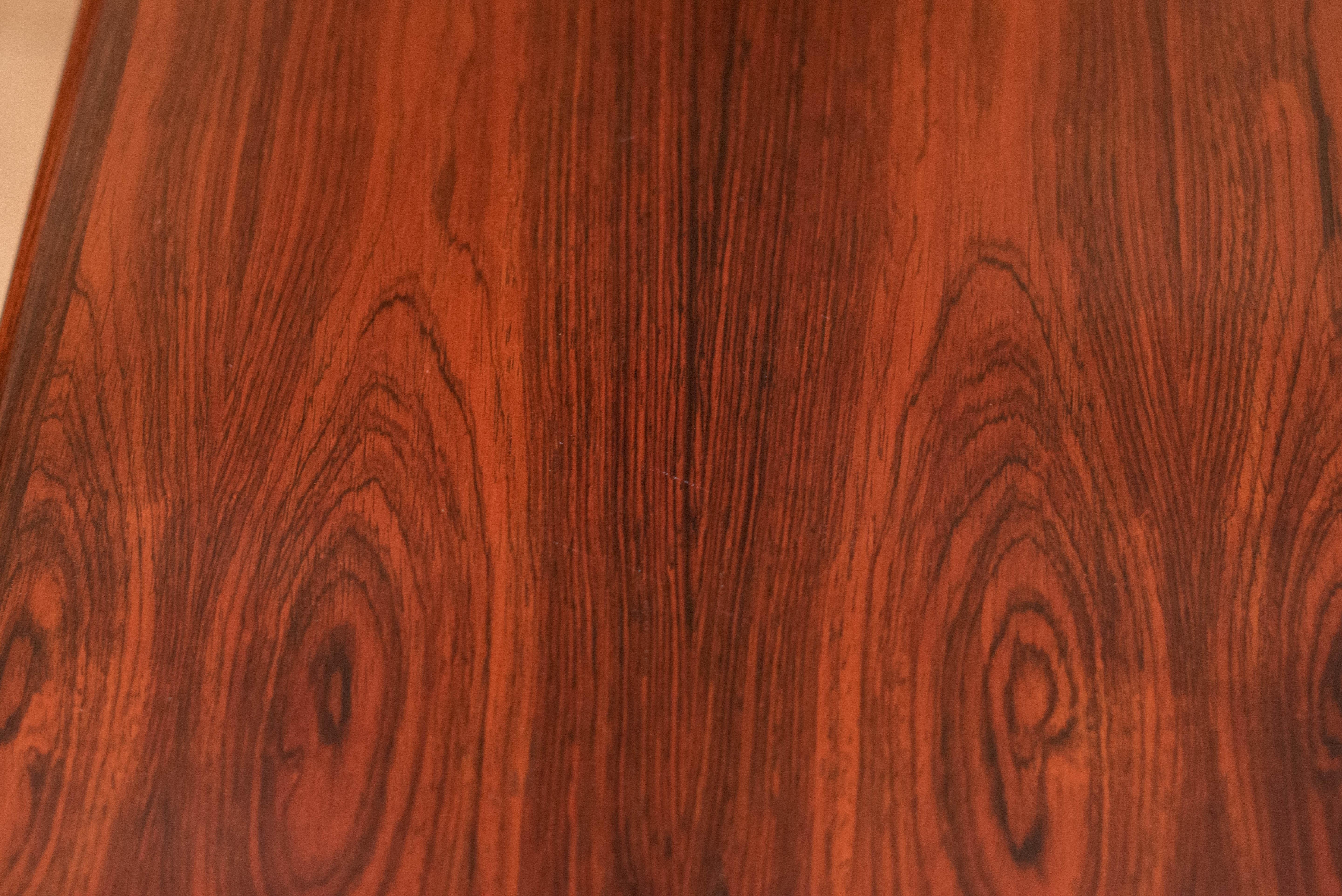 Vintage Danish Rosewood Extension Dining Table For Sale 6