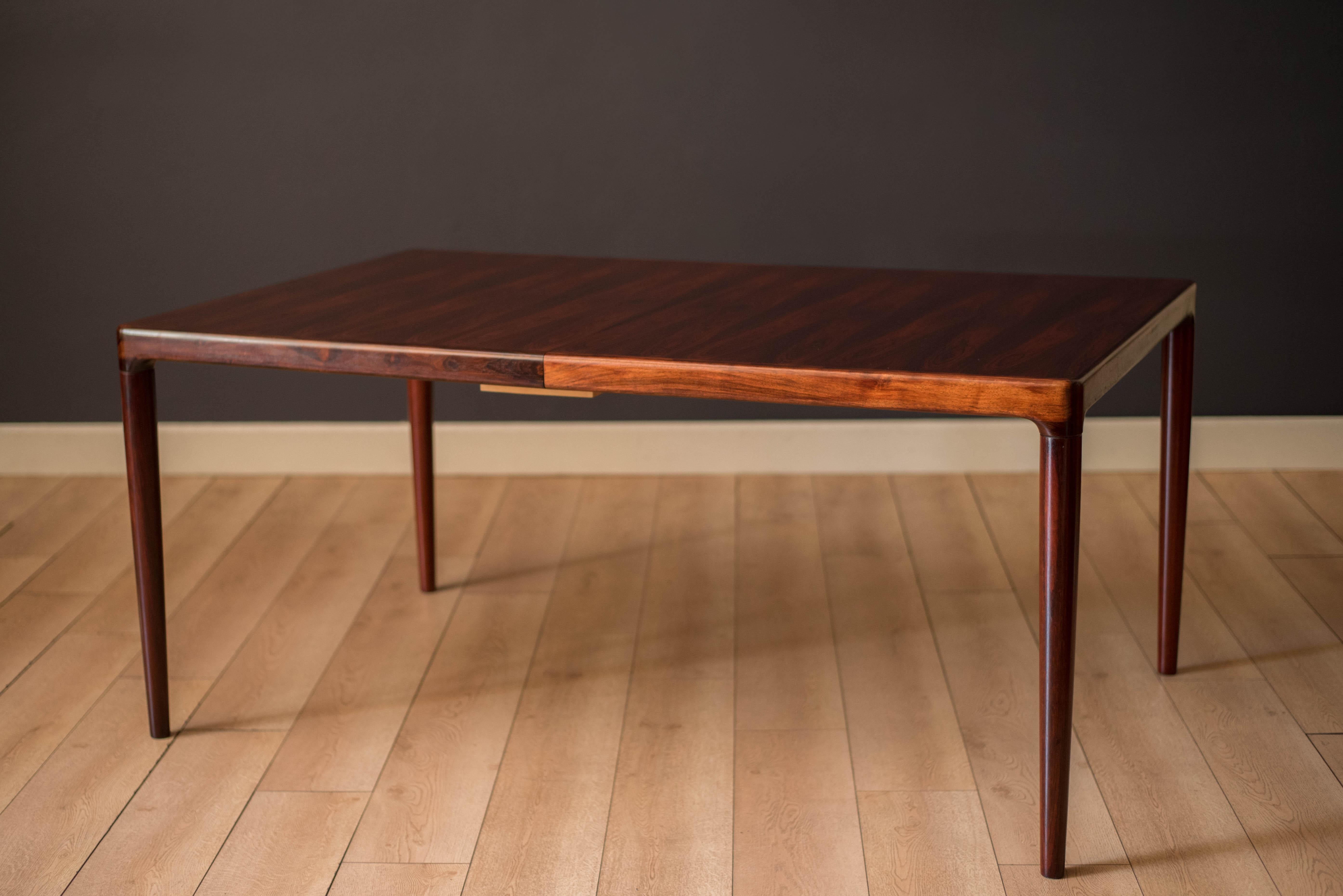 Vintage Danish Rosewood Extension Dining Table For Sale 2