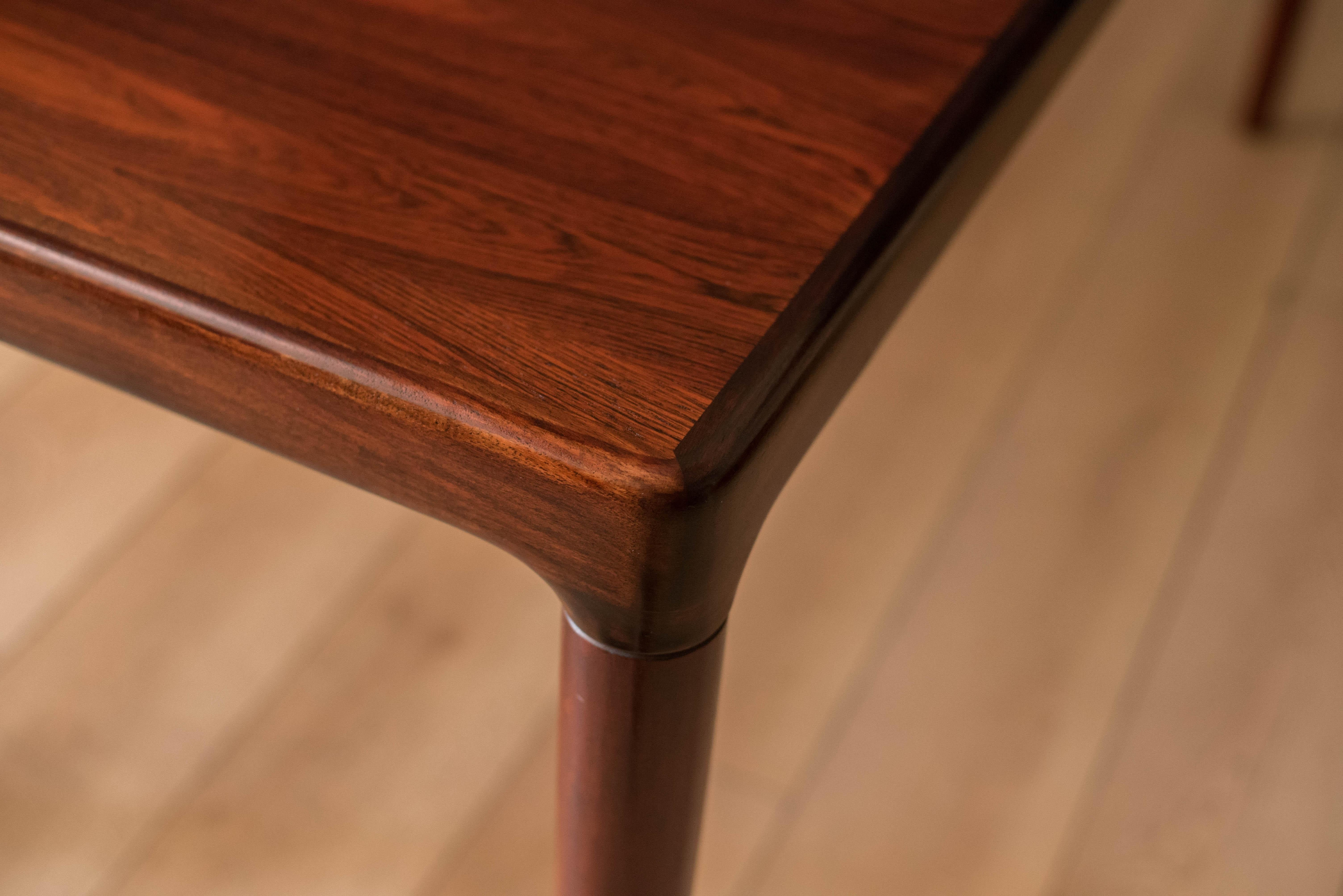 Vintage Danish Rosewood Extension Dining Table For Sale 4