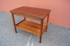 Vintage Danish Rosewood Flip-top Tea Table