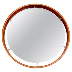 Vintage Danish Rosewood Frame Mirror, 1970s