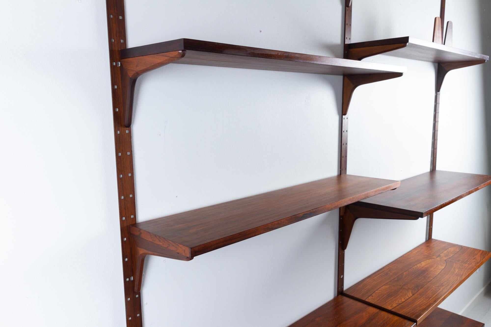 Vintage Danish Rosewood Modular Wall Unit by HG Furniture 1960s 6