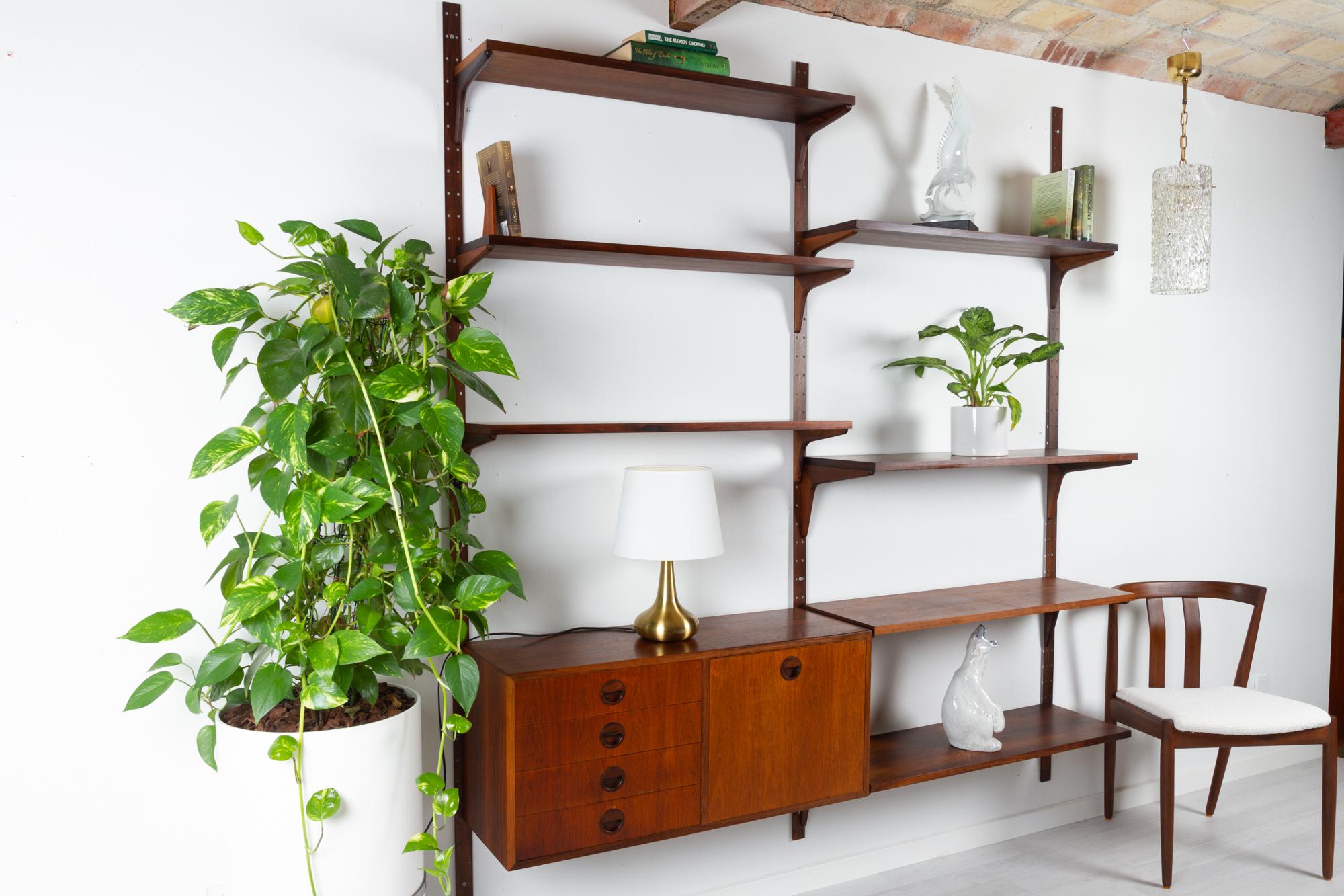 Vintage Danish Rosewood Modular Wall Unit by HG Furniture 1960s 9