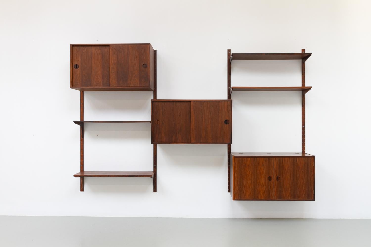 Vintage Danish Rosewood Modular Wall Unit by HG Furniture, 1960s. 6