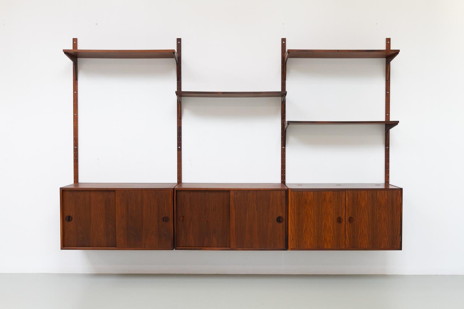 Vintage Danish Rosewood Modular Wall Unit by HG Furniture, 1960s. 7