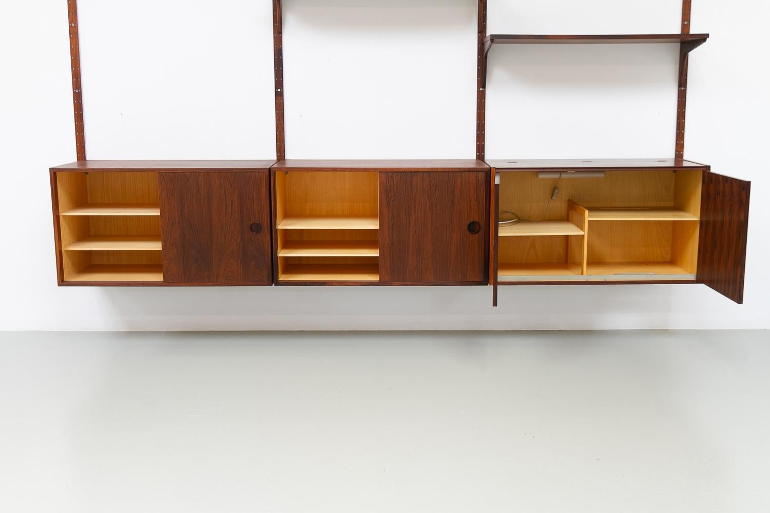 Vintage Danish Rosewood Modular Wall Unit by HG Furniture, 1960s. 8