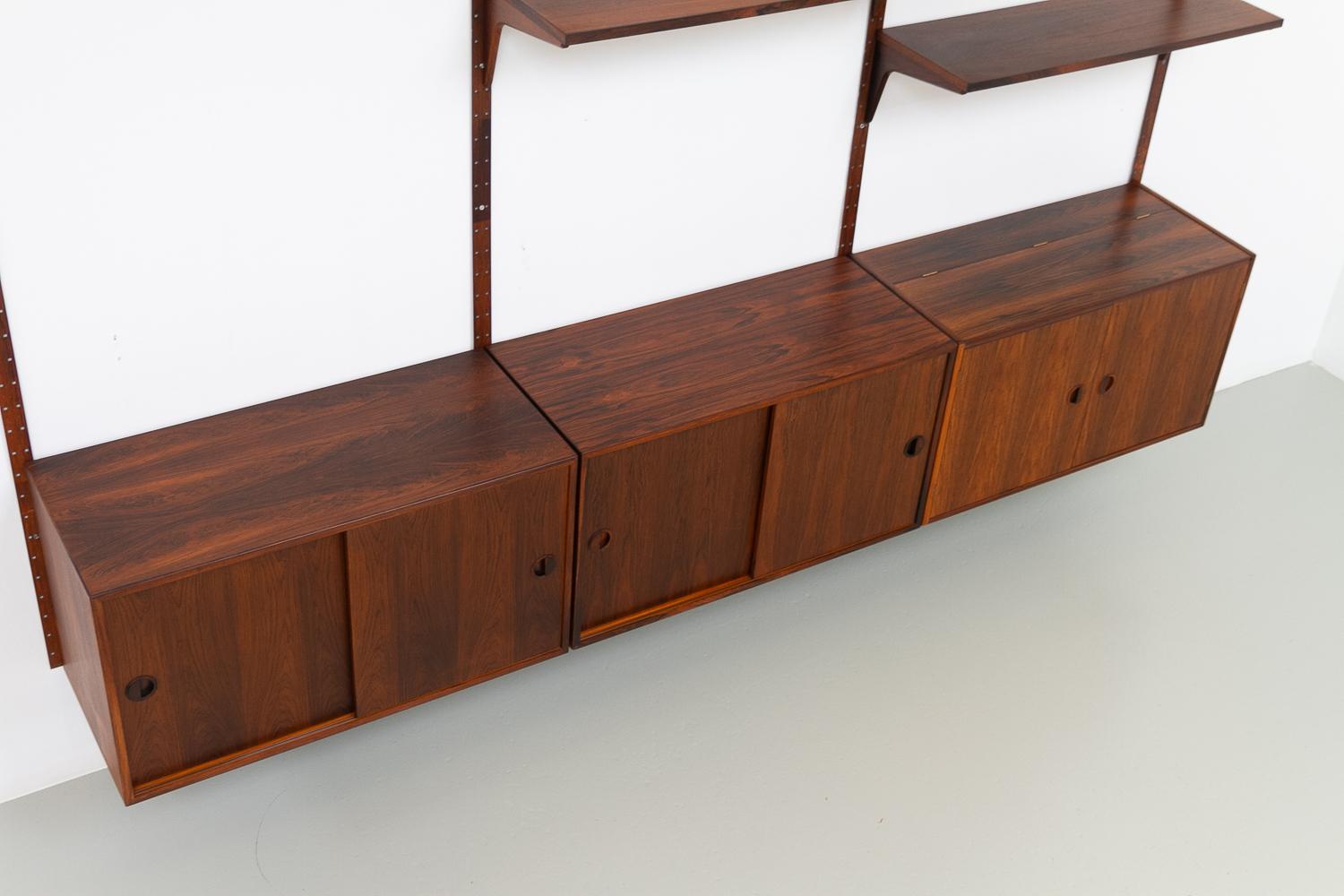 Vintage Danish Rosewood Modular Wall Unit by HG Furniture, 1960s. 10