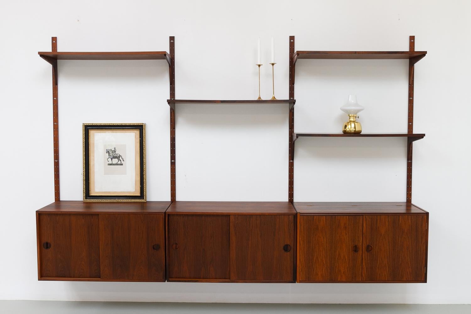 Vintage Danish Rosewood Modular Wall Unit by HG Furniture, 1960s. 11