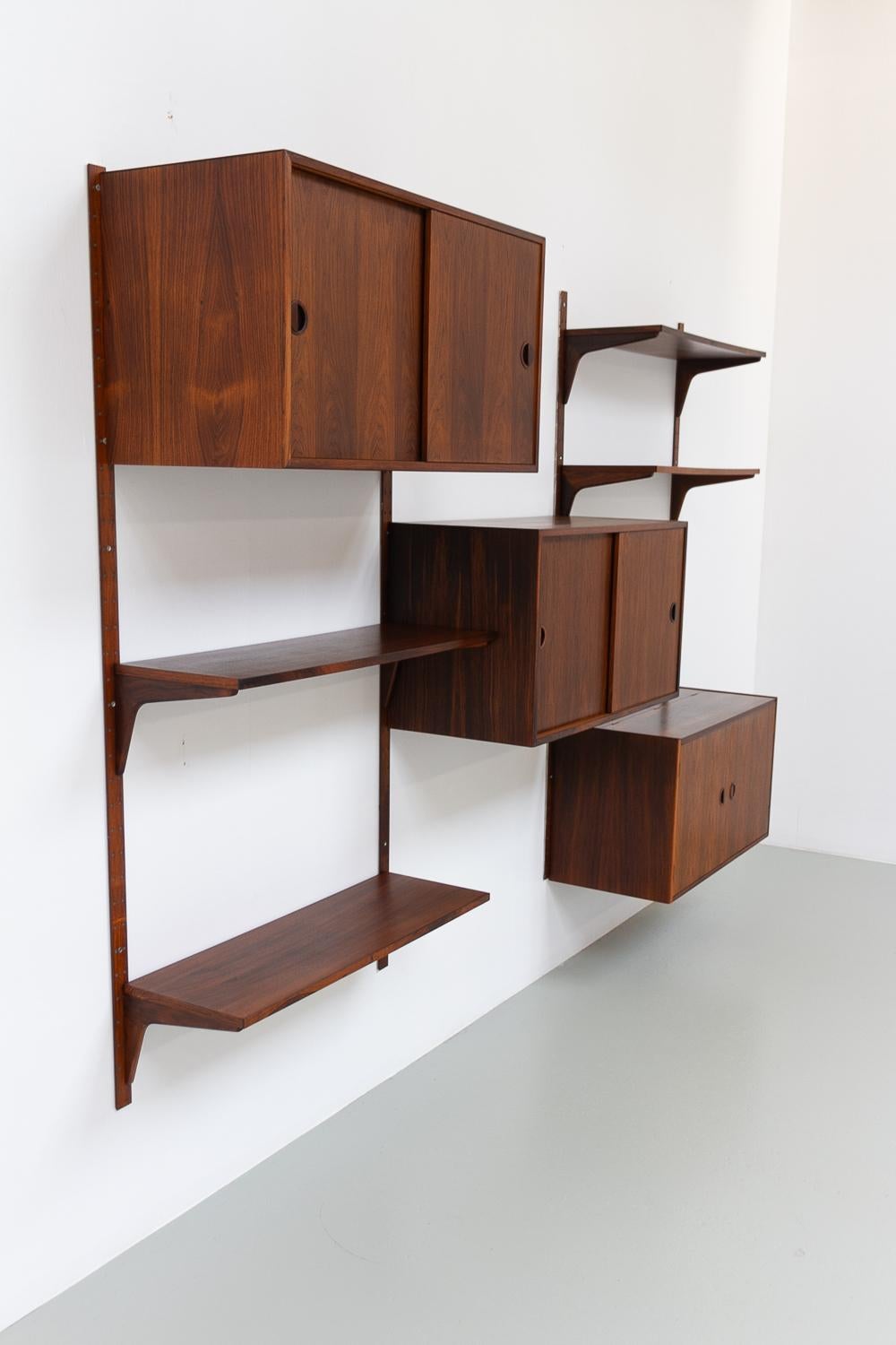 vintage danish wall unit