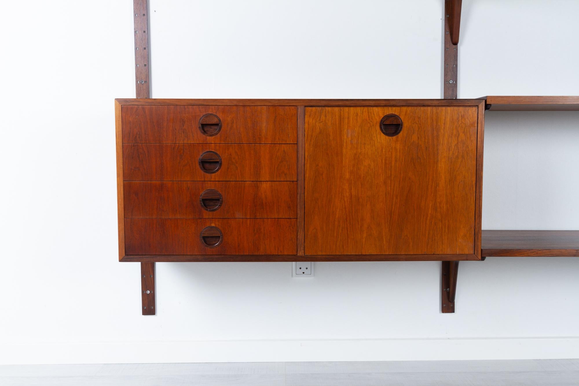 Vintage Danish Rosewood Modular Wall Unit by HG Furniture 1960s 2