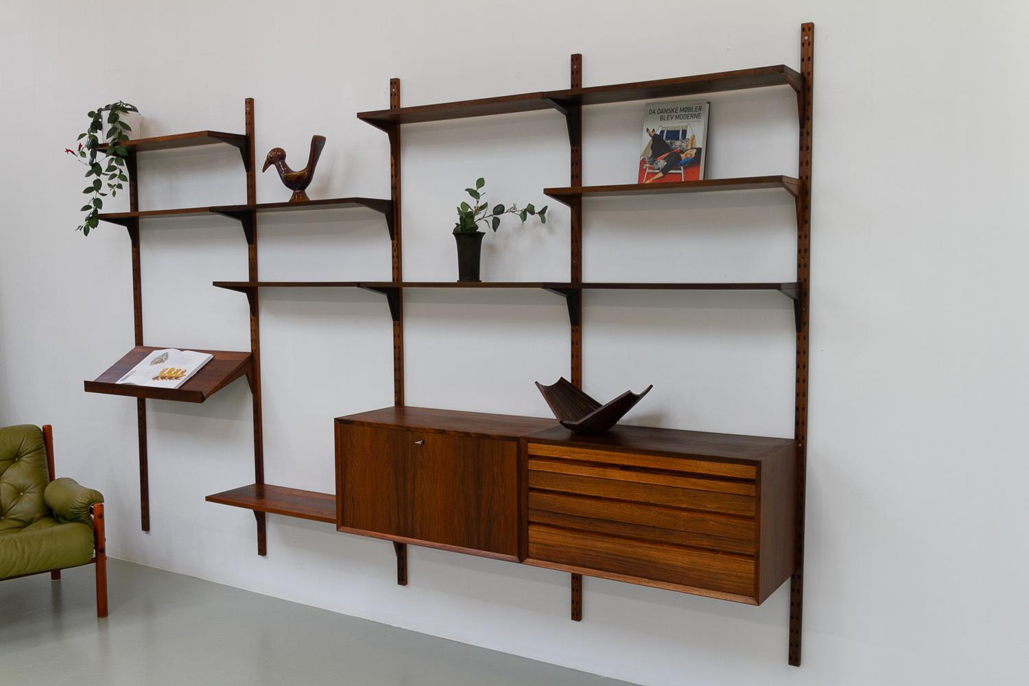 Vintage Danish Rosewood Modular Wall Unit by Poul Cadovius for Cado, 1960s 5