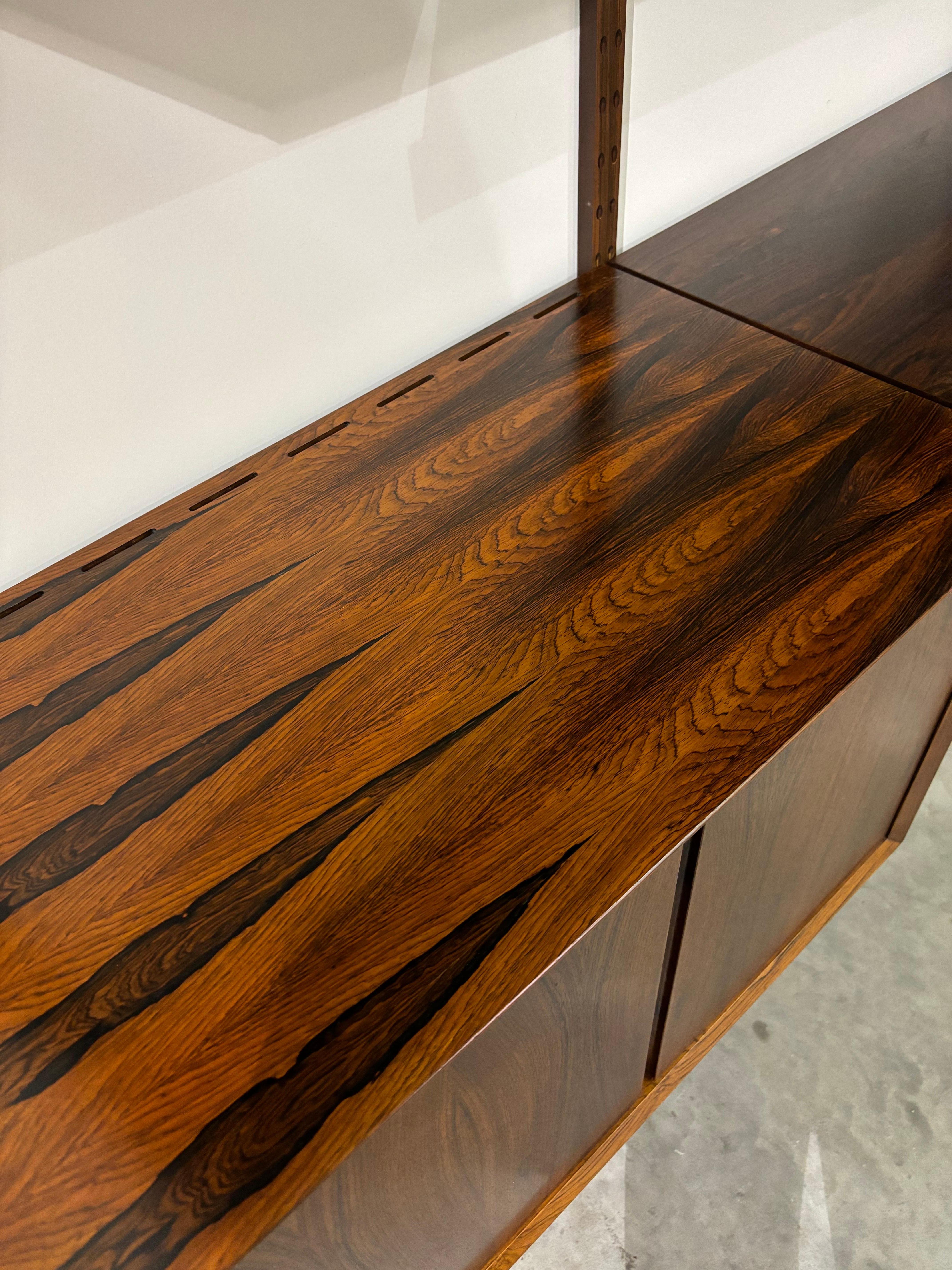 Vintage Danish Rosewood Modular Wall Unit by Poul Cadovius for Cado 1960s 6