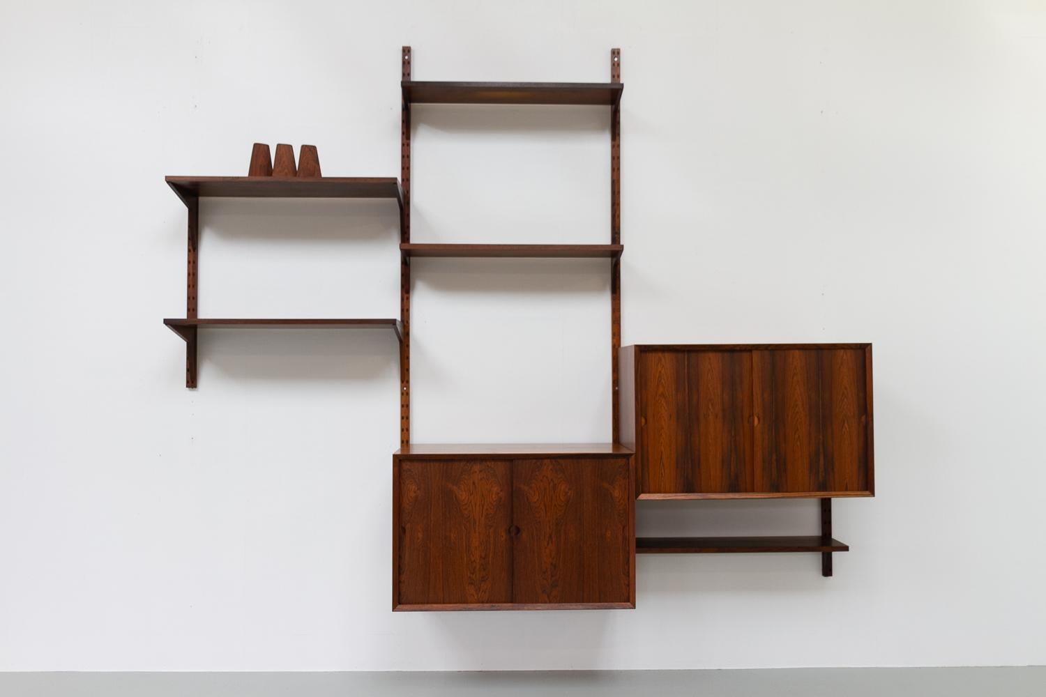 Vintage Danish Rosewood Modular Wall Unit by Poul Cadovius for Cado 1960s For Sale 6