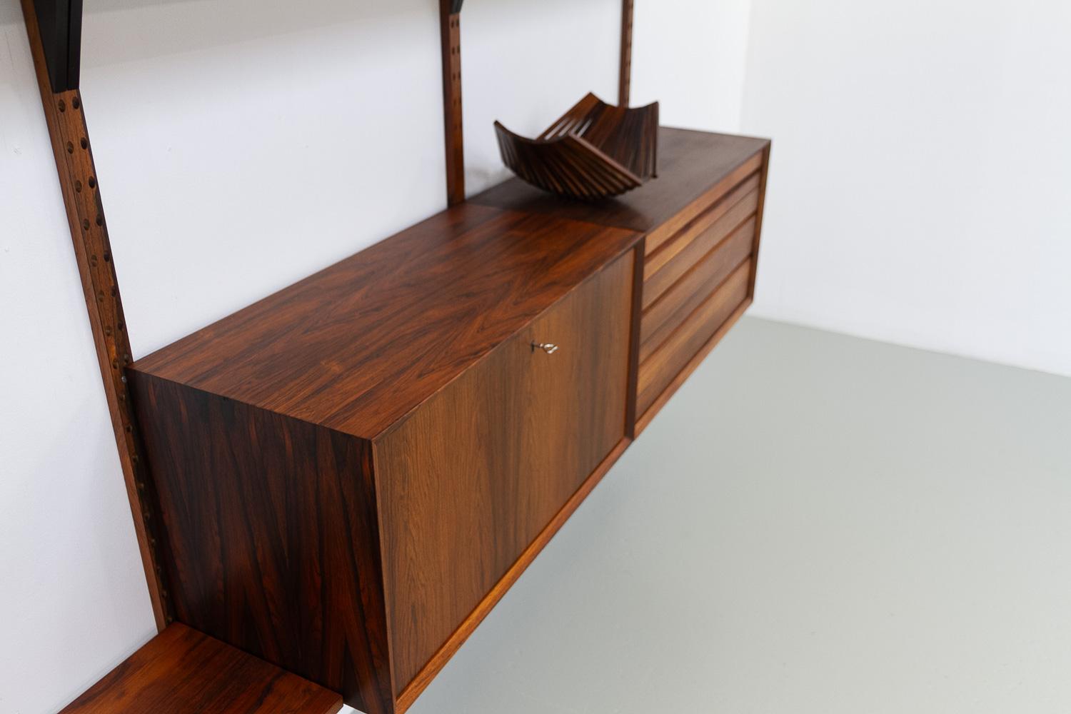 Vintage Danish Rosewood Modular Wall Unit by Poul Cadovius for Cado, 1960s 6