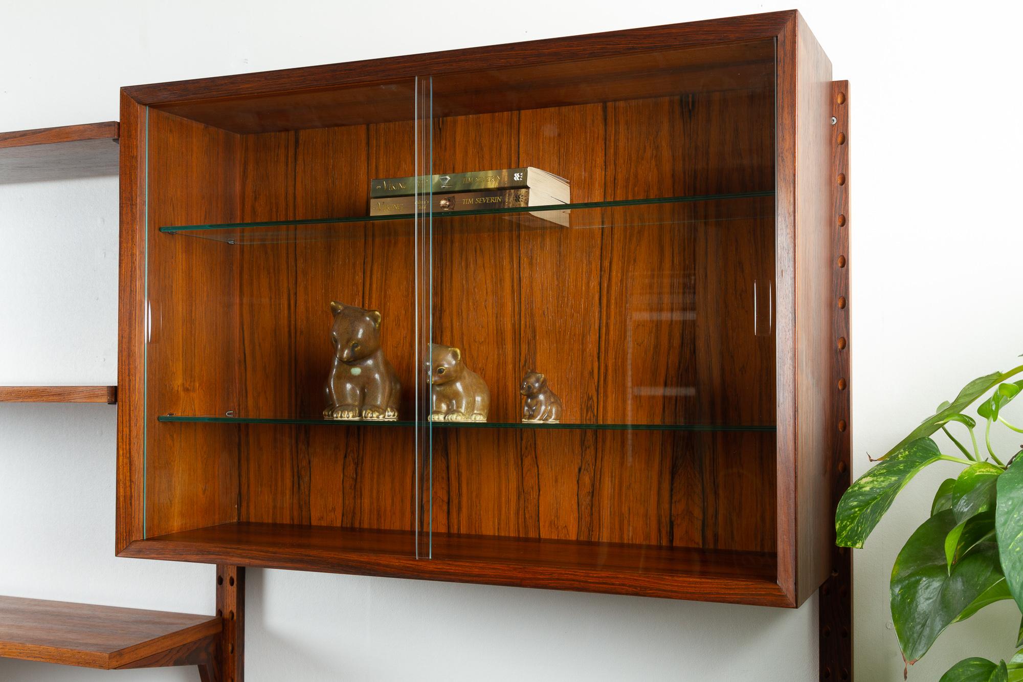 Vintage Danish Rosewood Modular Wall Unit by Poul Cadovius for Cado 1960s 7