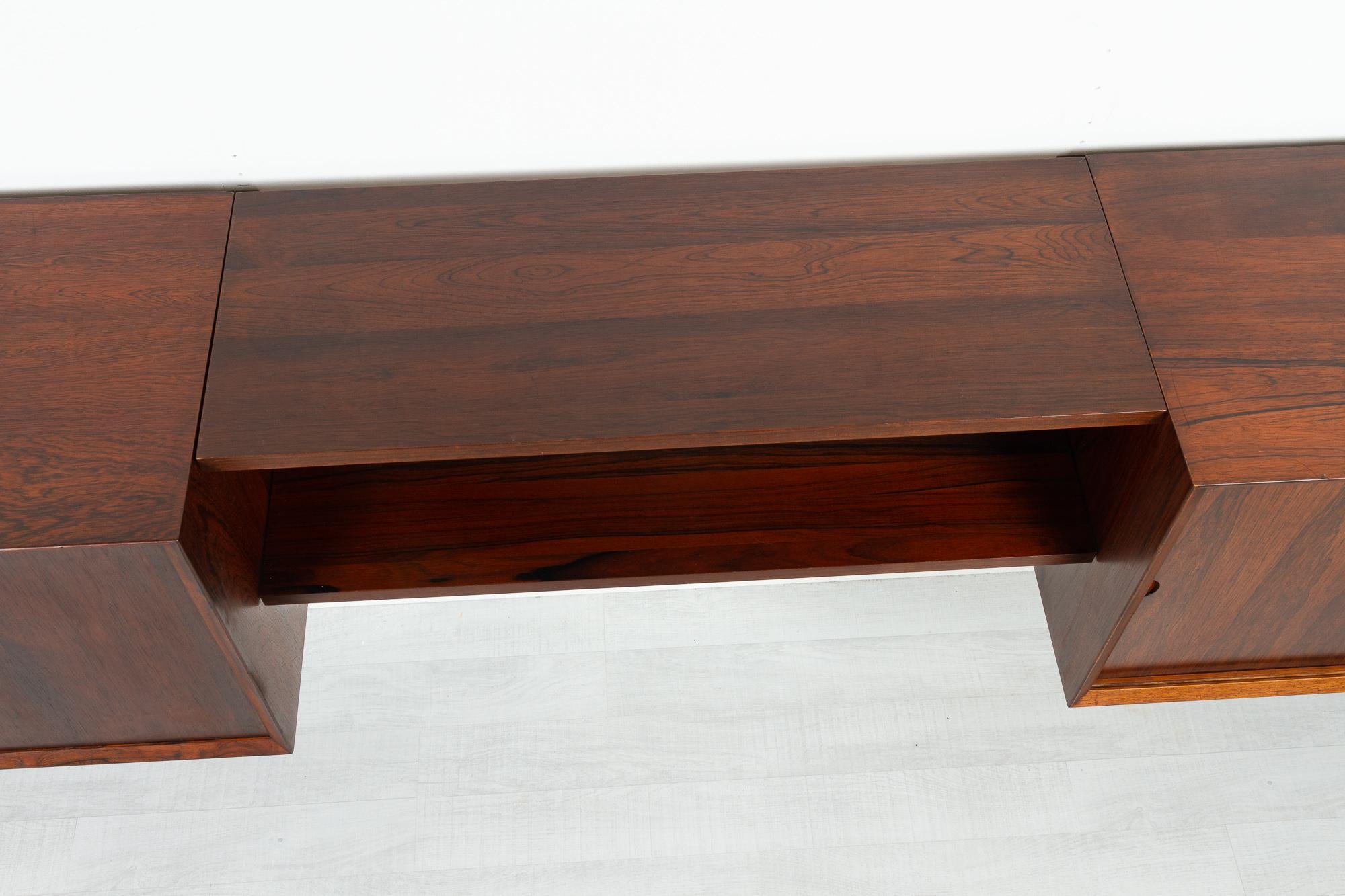 Vintage Danish Rosewood Modular Wall Unit by Poul Cadovius for Cado, 1960s 7