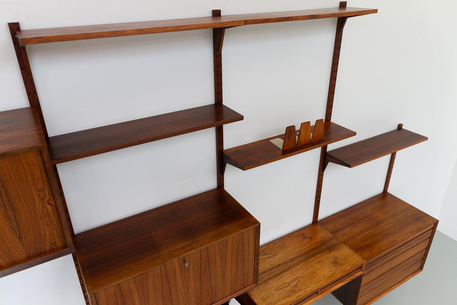 Vintage Danish rosewood modular wall unit by Poul Cadovius for Cado 1960s 6