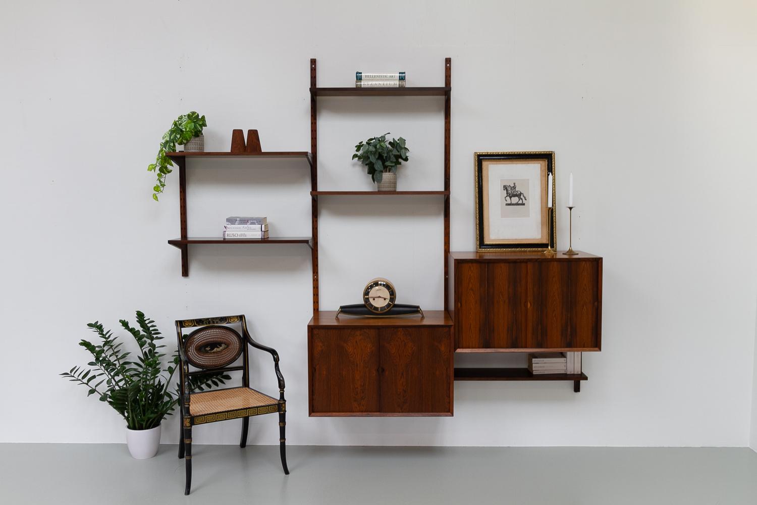 Vintage Danish Rosewood Modular Wall Unit by Poul Cadovius for Cado 1960s For Sale 7