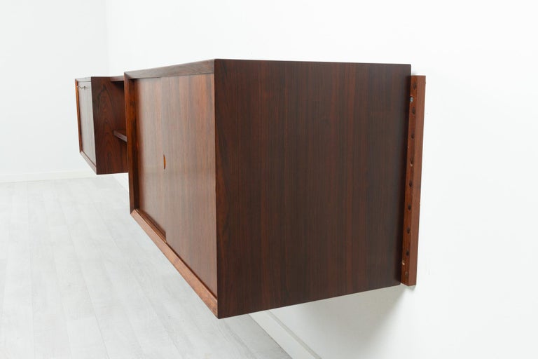 Vintage Danish Rosewood Modular Wall Unit by Poul Cadovius for Cado, 1960s For Sale 9